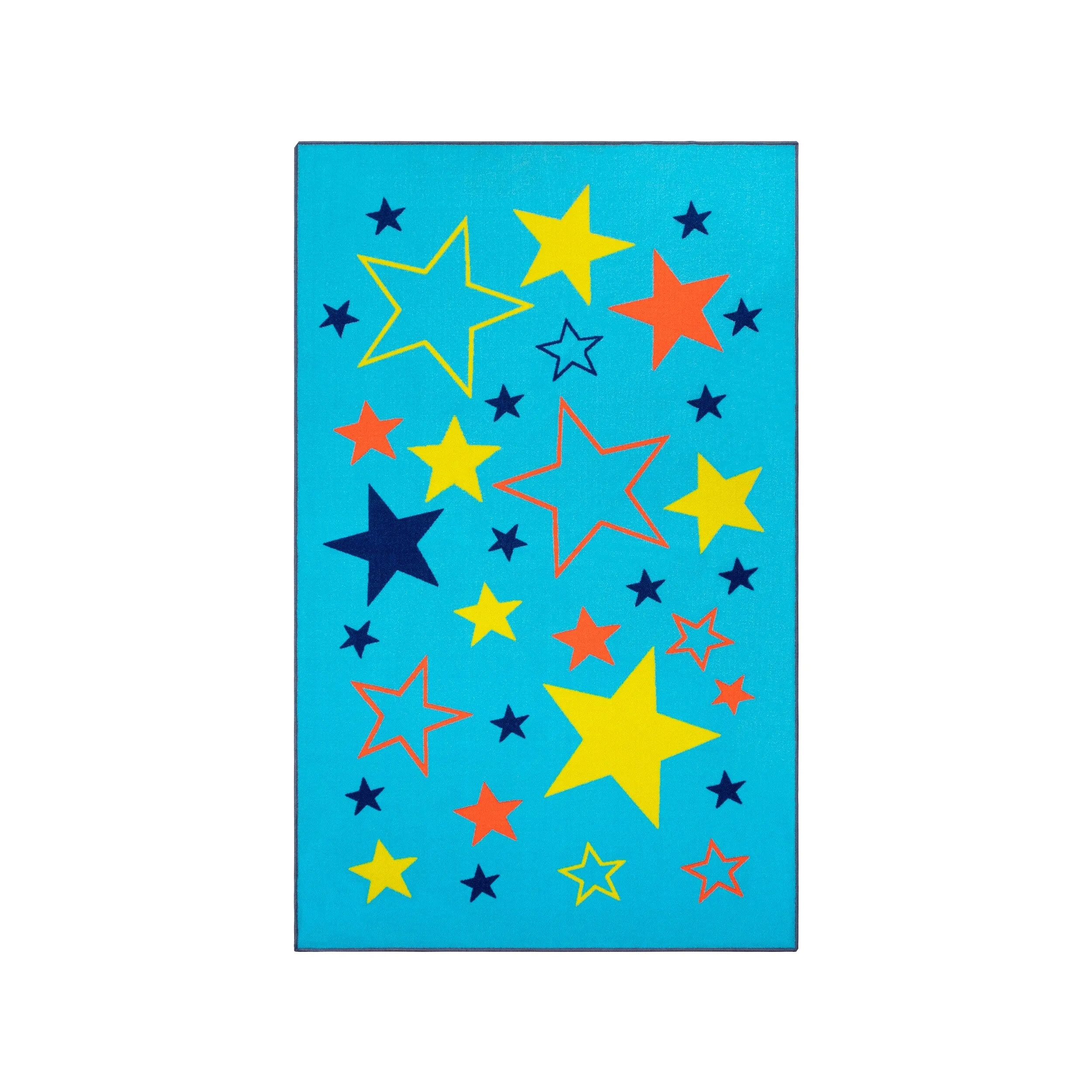 Superior All Star Non-Slip Kids Playroom Washable Indoor Area Rug