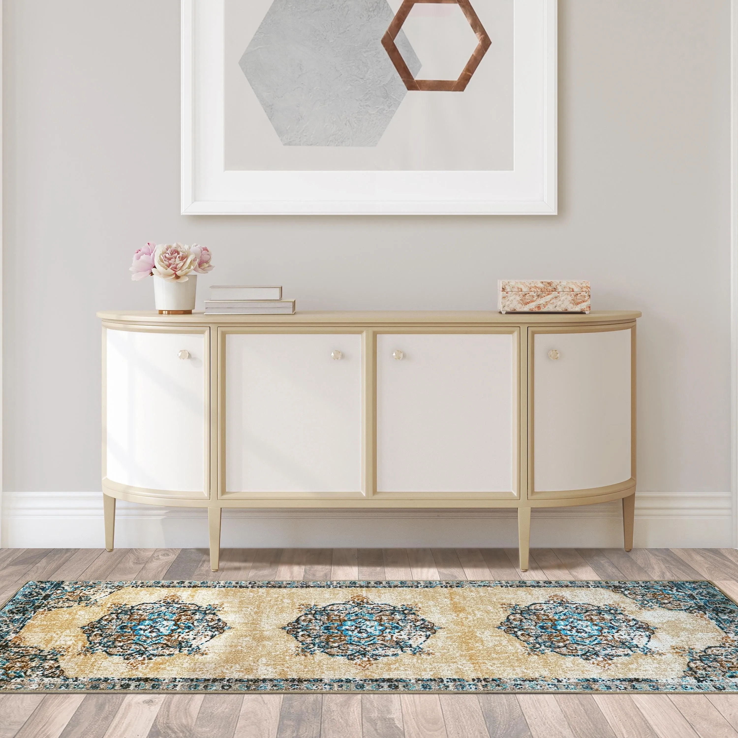 Superior Alsten Printed Non-Slip Indoor Area Rug