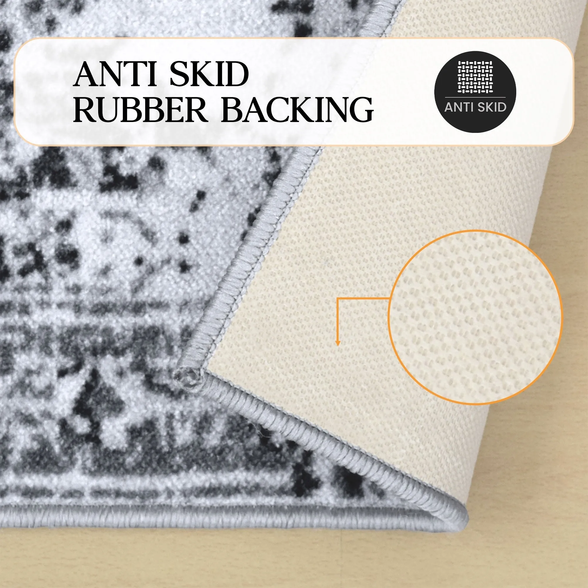 Superior Alsten Printed Non-Slip Indoor Area Rug