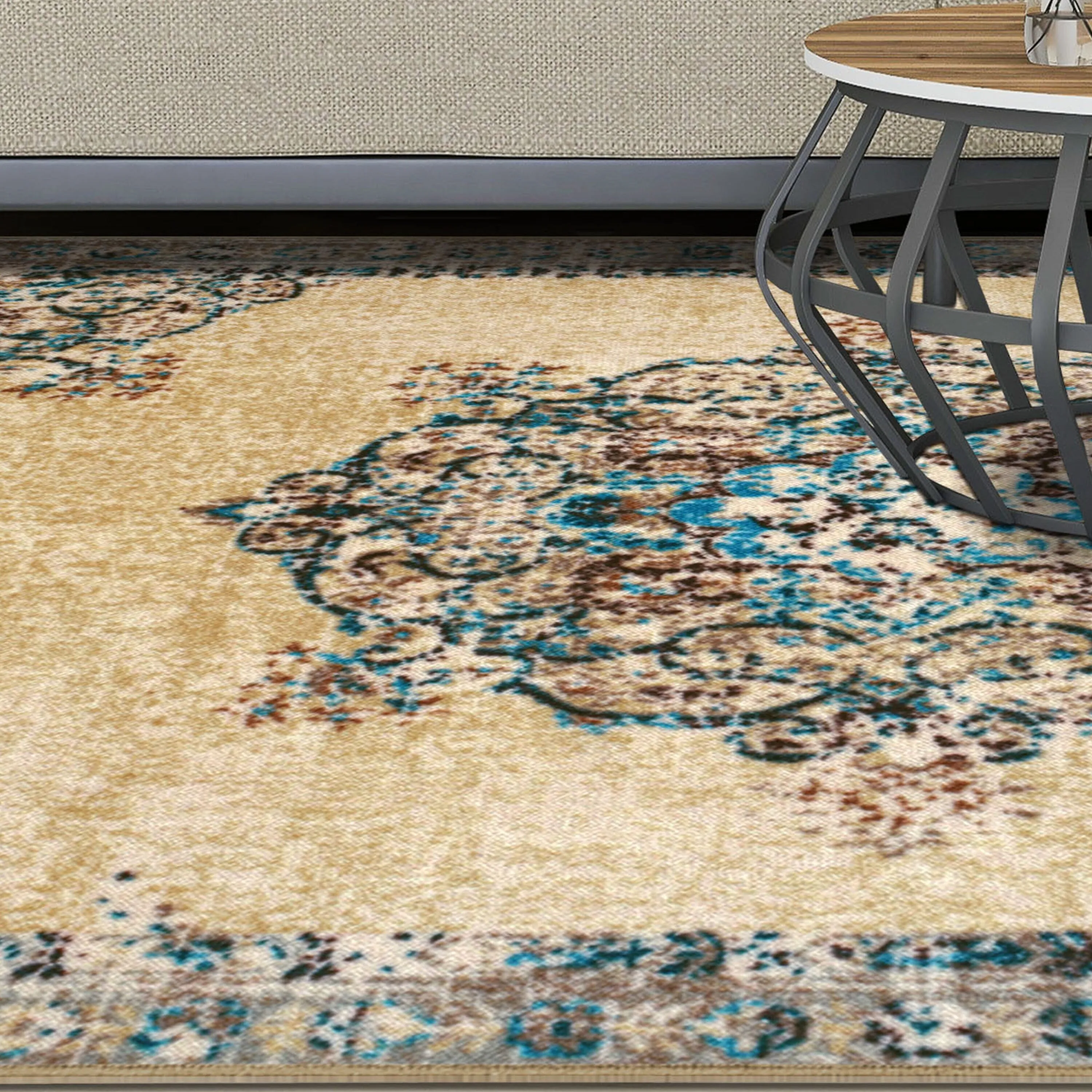 Superior Alsten Printed Non-Slip Indoor Area Rug