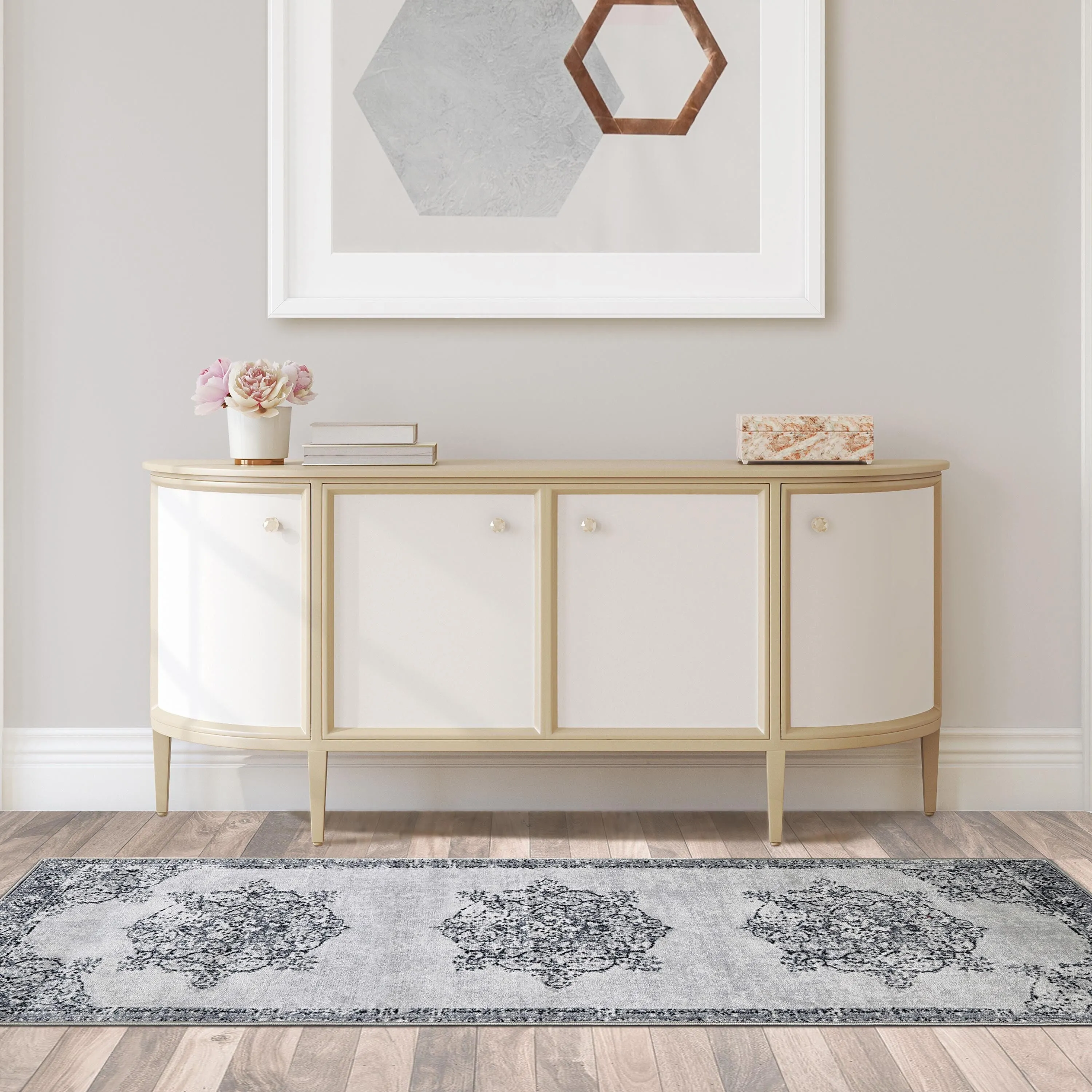 Superior Alsten Printed Non-Slip Indoor Area Rug