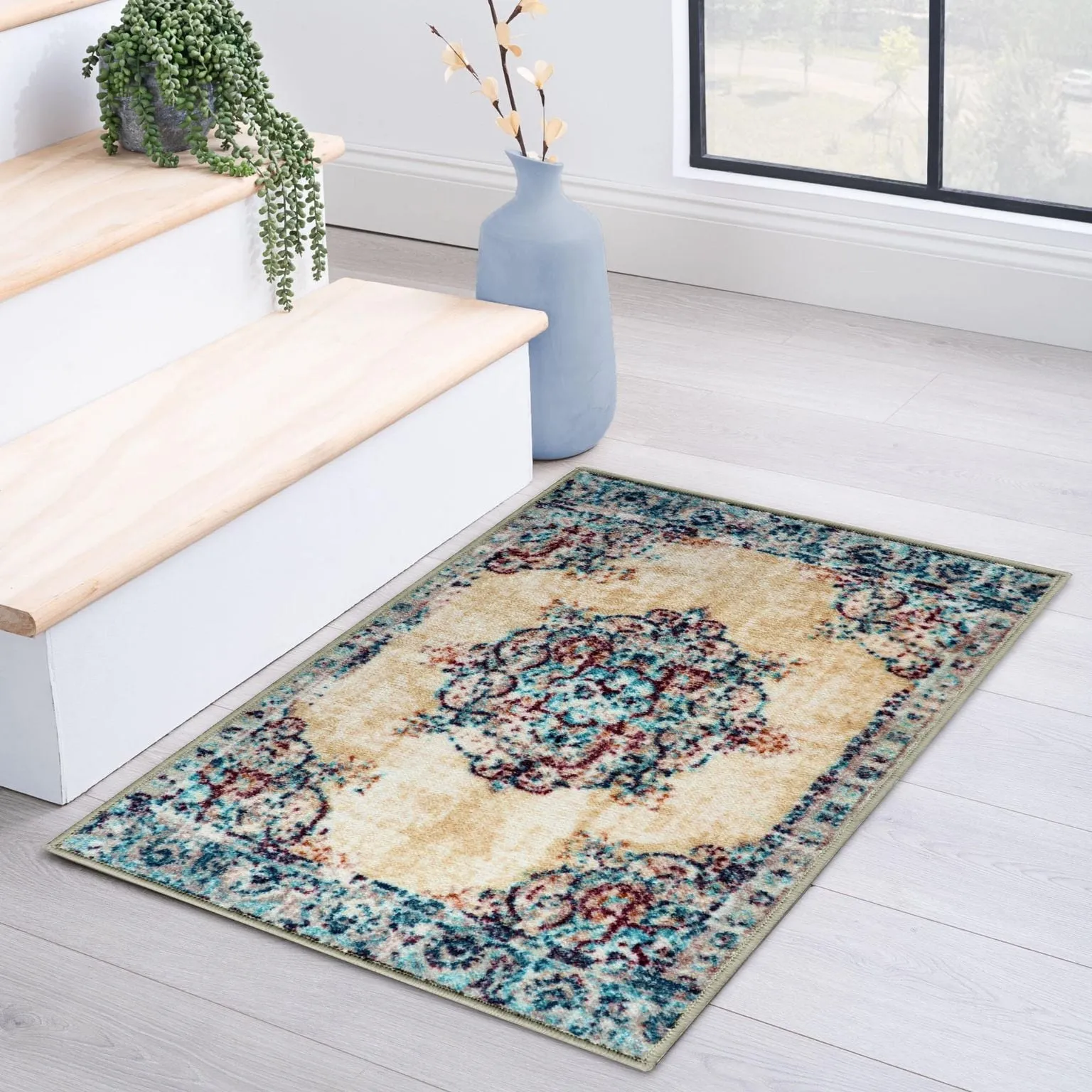 Superior Alsten Printed Non-Slip Indoor Area Rug