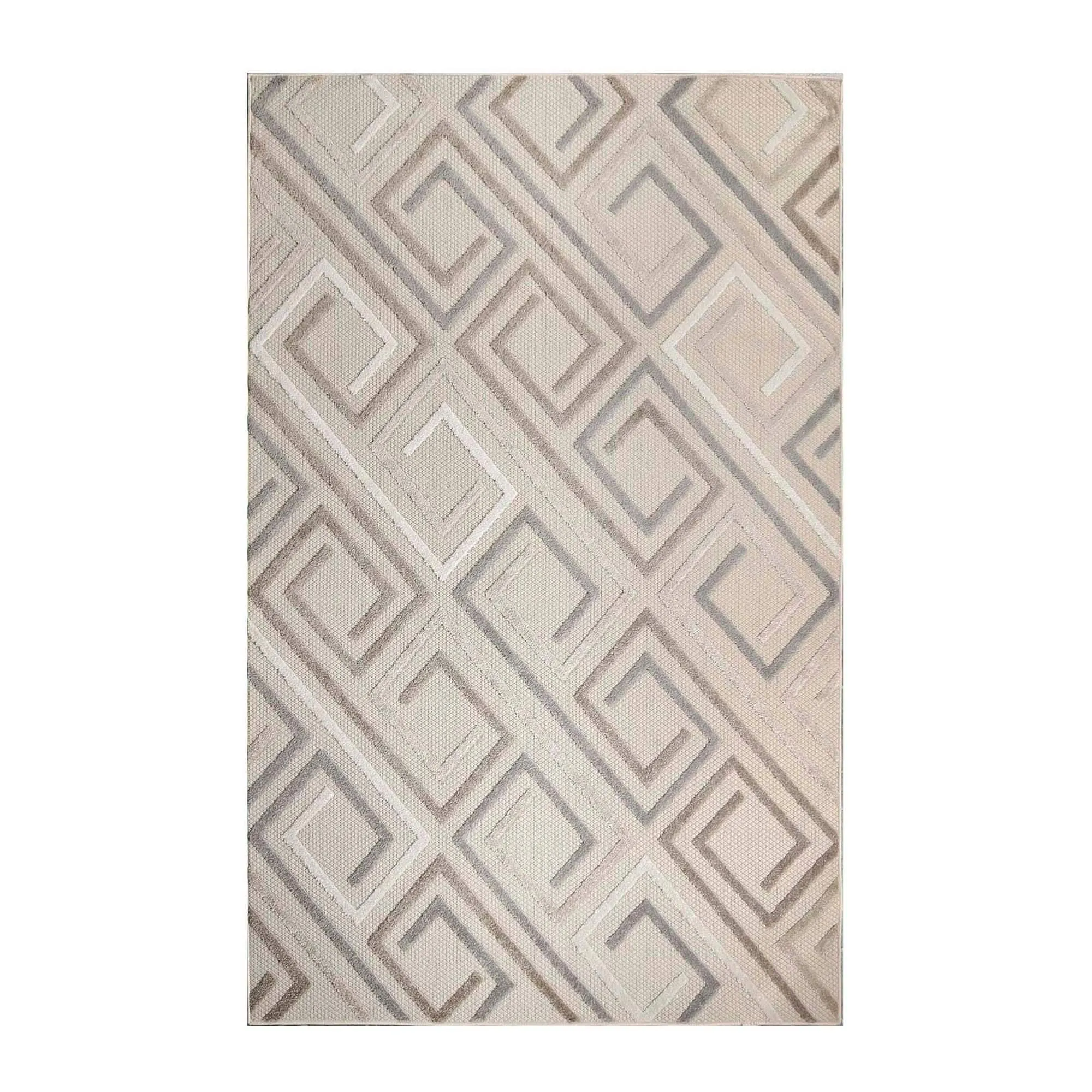 Superior Ares Modern Geometric Diamond Indoor Outdoor Area Rug
