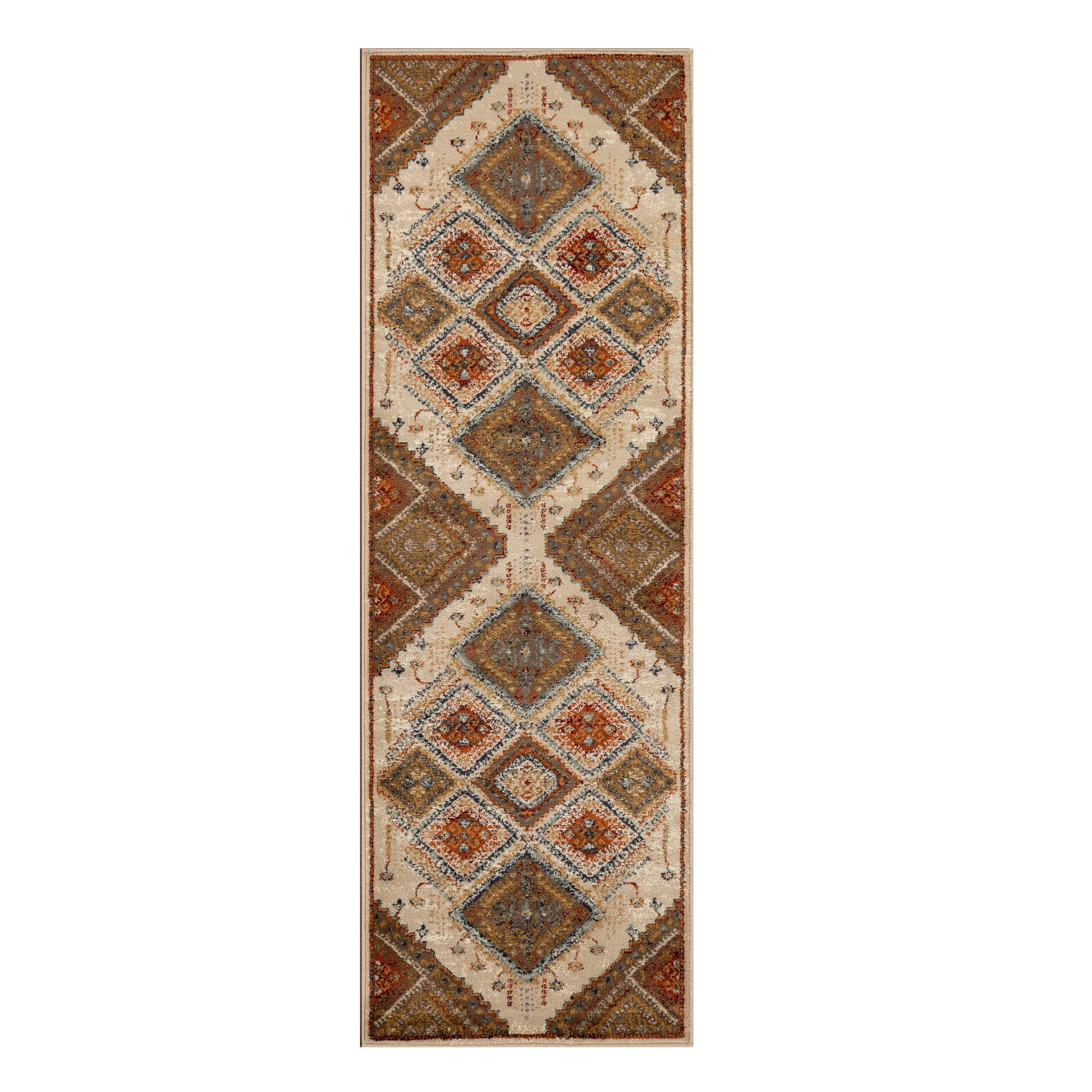 Superior Bohemian Geometric Diamonds Indoor Area Rug