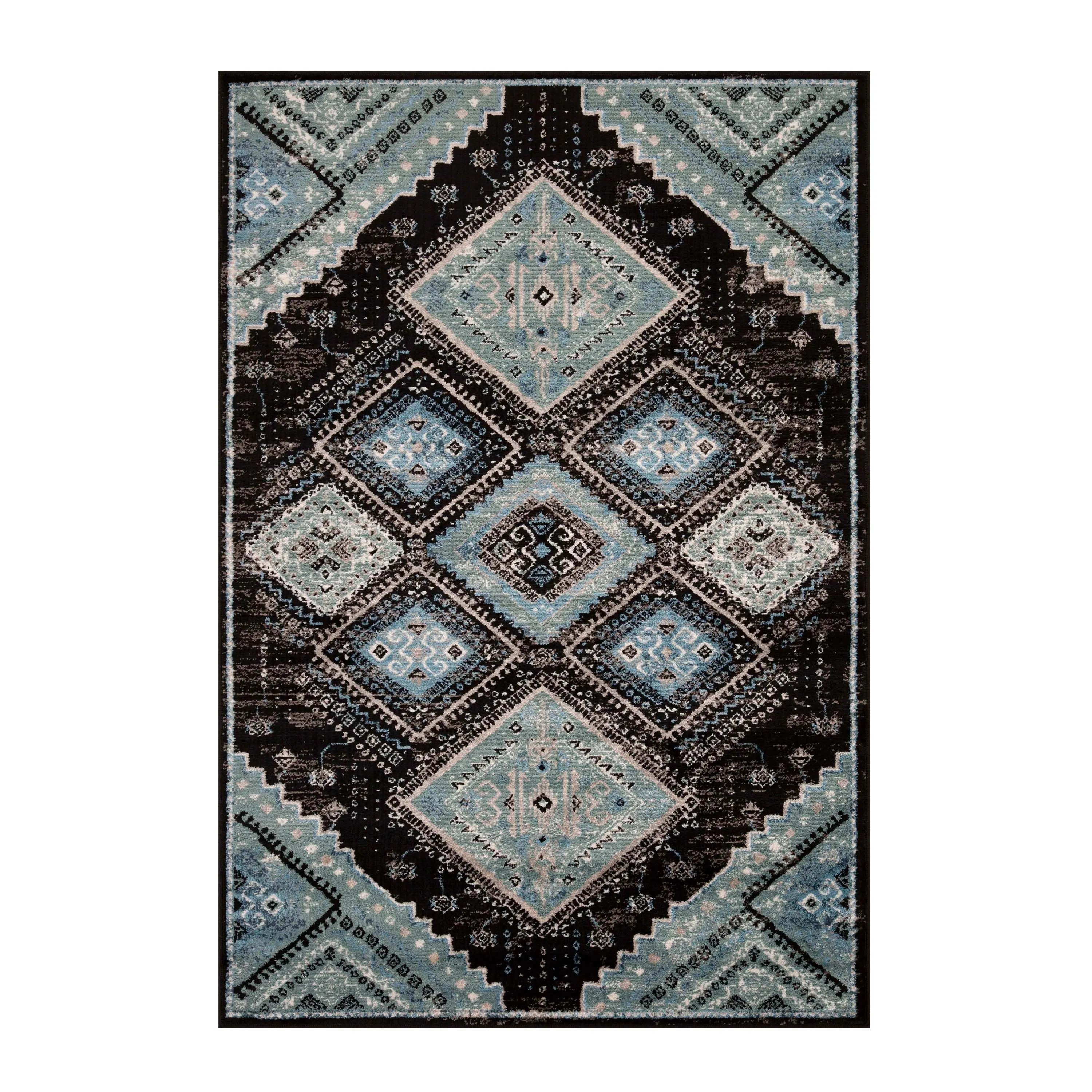 Superior Bohemian Geometric Diamonds Indoor Area Rug