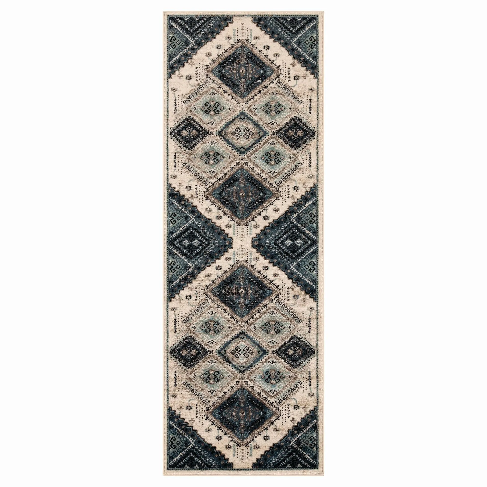 Superior Bohemian Geometric Diamonds Indoor Area Rug
