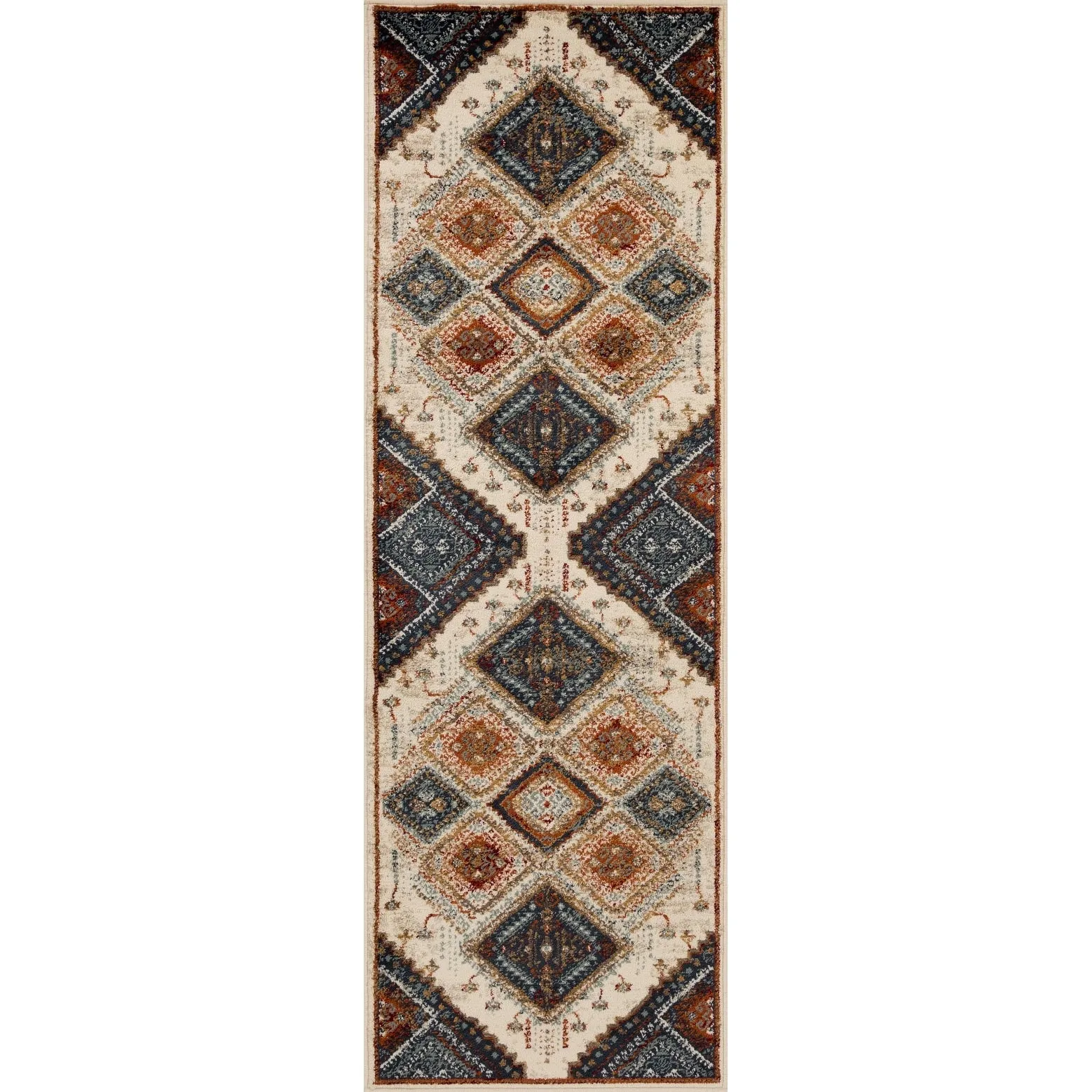 Superior Bohemian Geometric Diamonds Indoor Area Rug