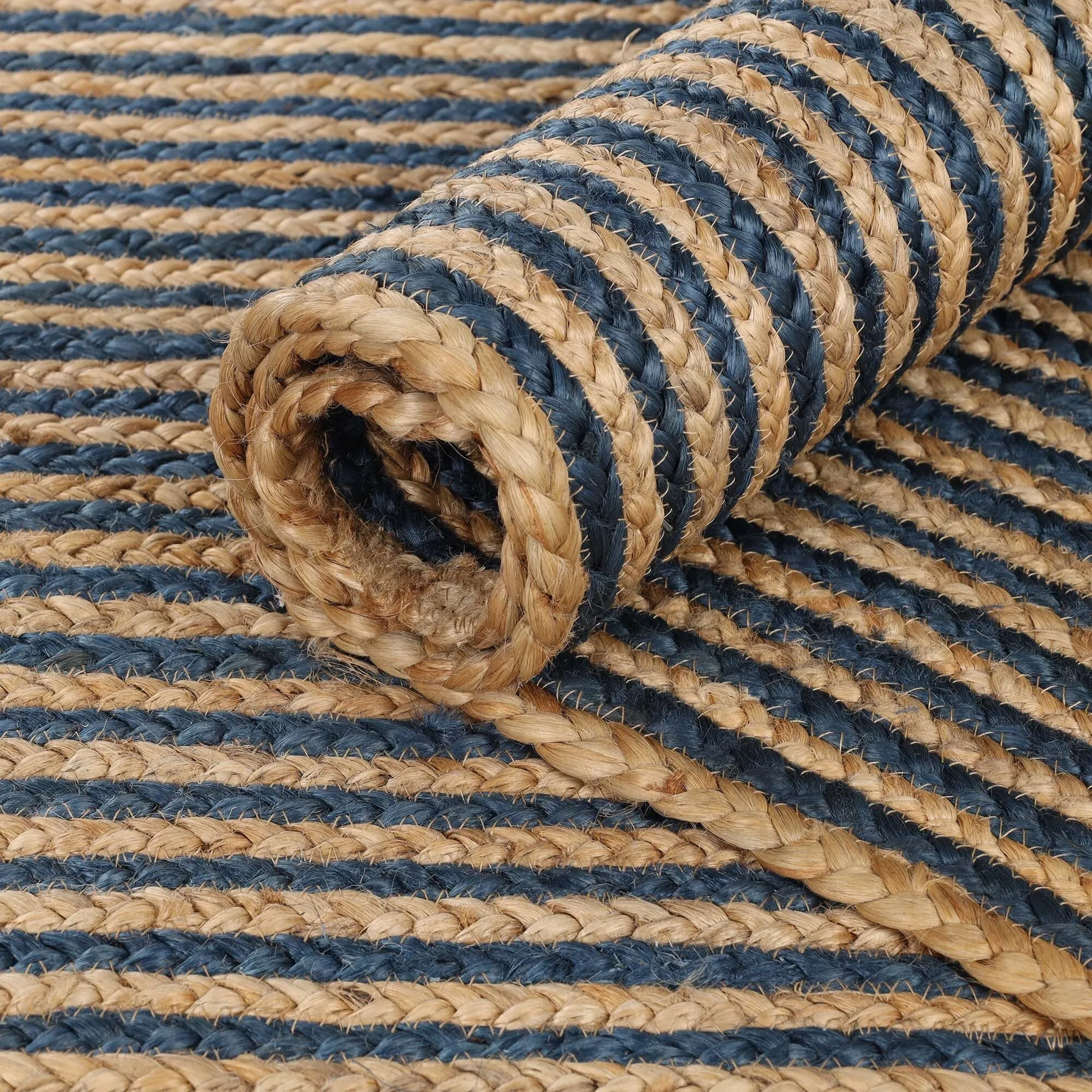 Superior Braided Jute Reversible Indoor Outdoor Area Rug