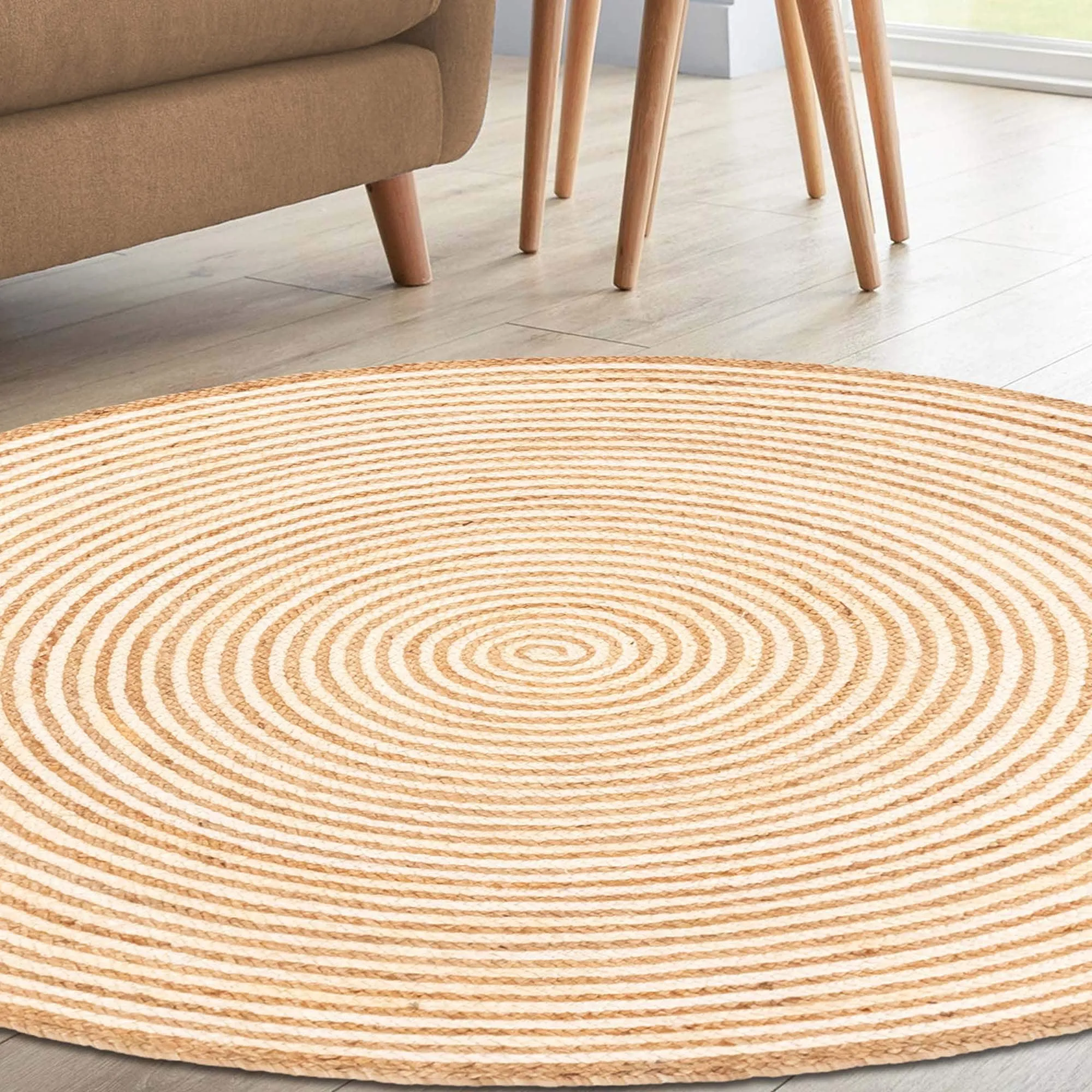 Superior Braided Jute Reversible Indoor Outdoor Area Rug