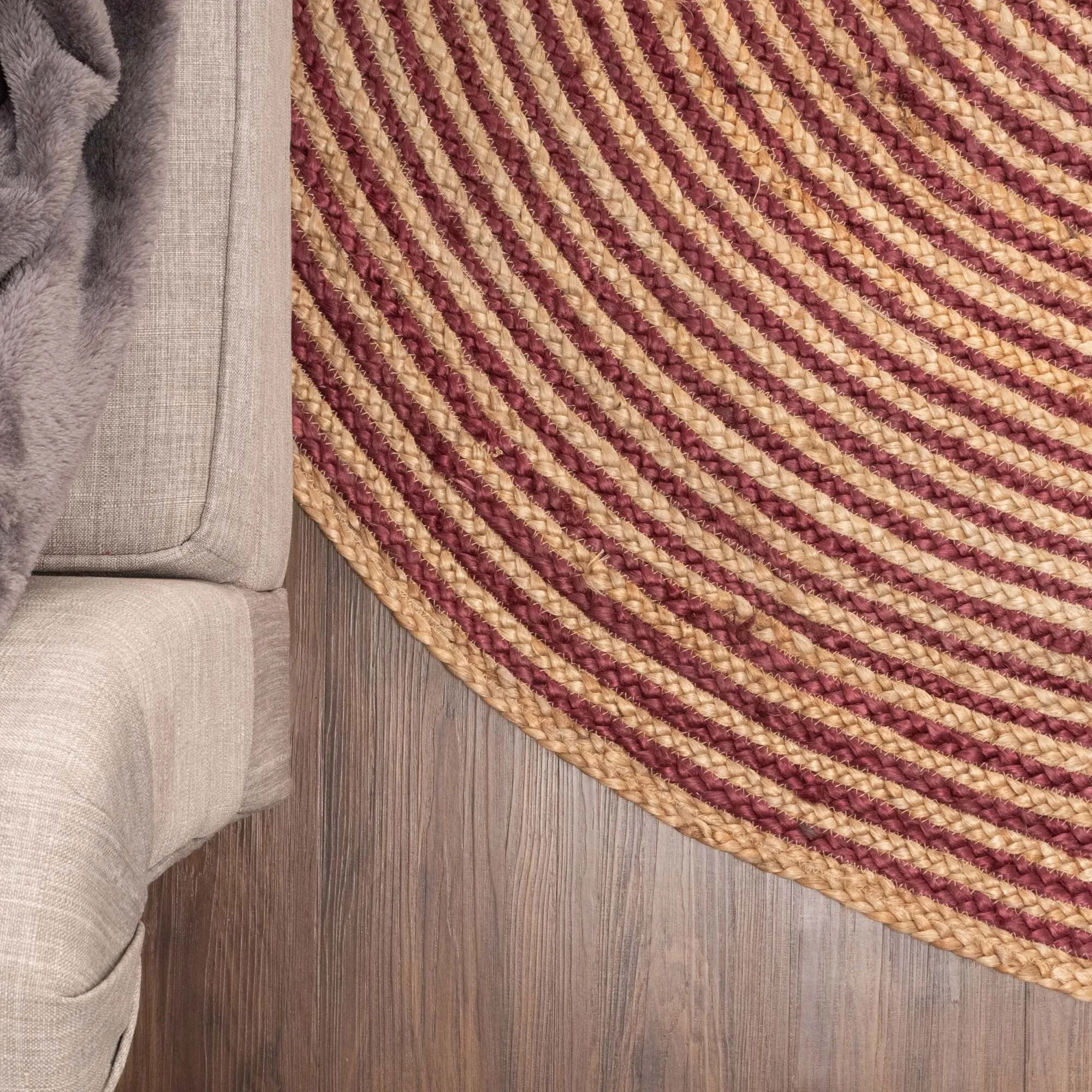 Superior Braided Jute Reversible Indoor Outdoor Area Rug