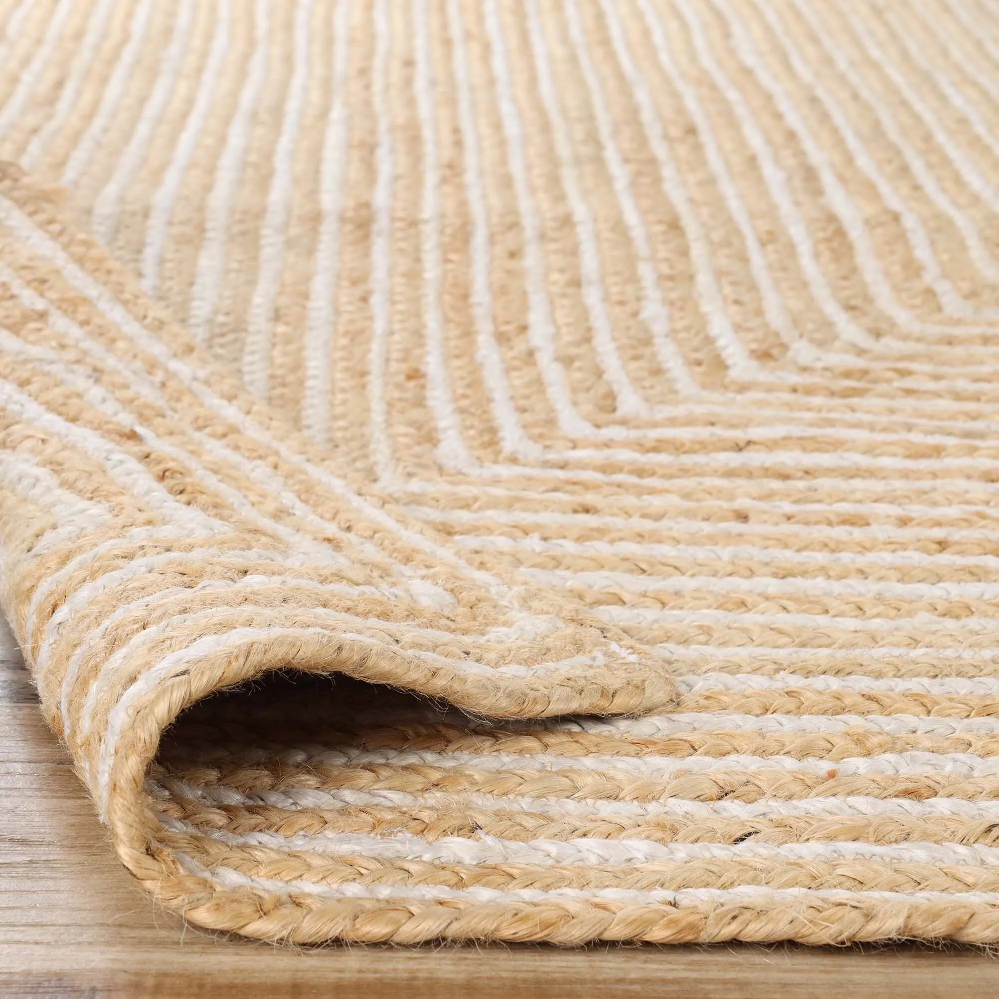 Superior Braided Jute Reversible Indoor Outdoor Area Rug