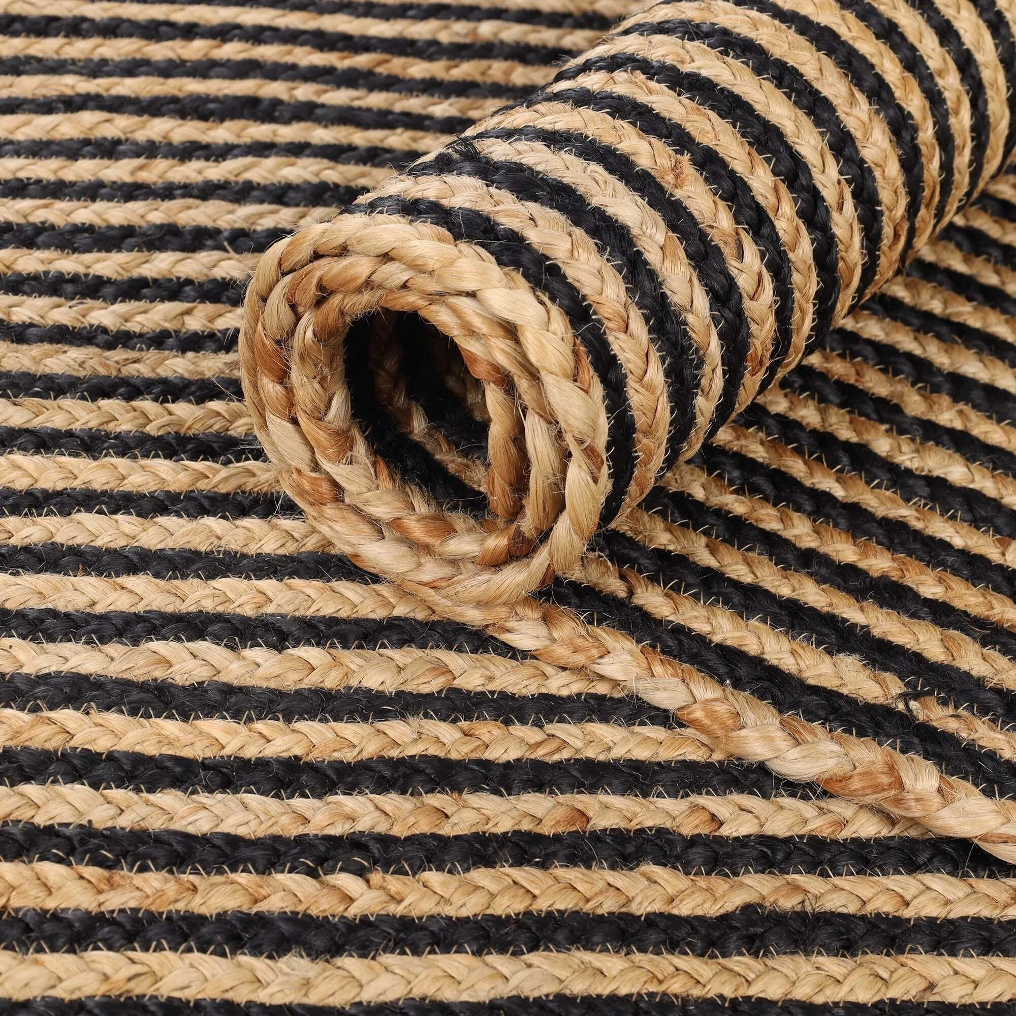 Superior Braided Jute Reversible Indoor Outdoor Area Rug