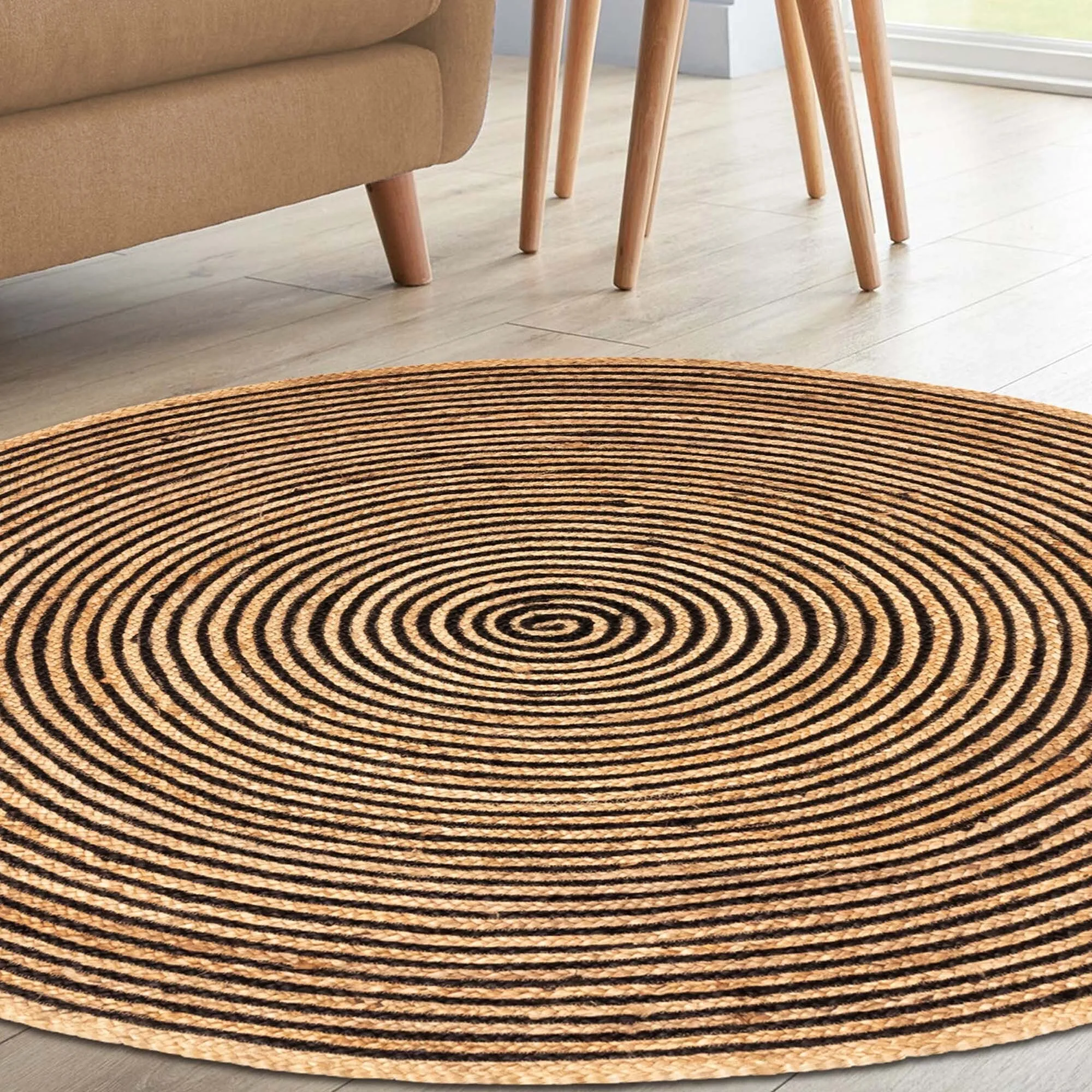 Superior Braided Jute Reversible Indoor Outdoor Area Rug