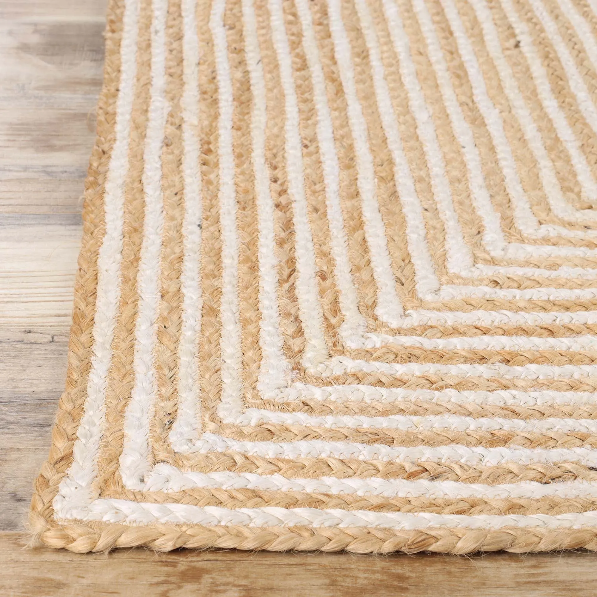 Superior Braided Jute Reversible Indoor Outdoor Area Rug