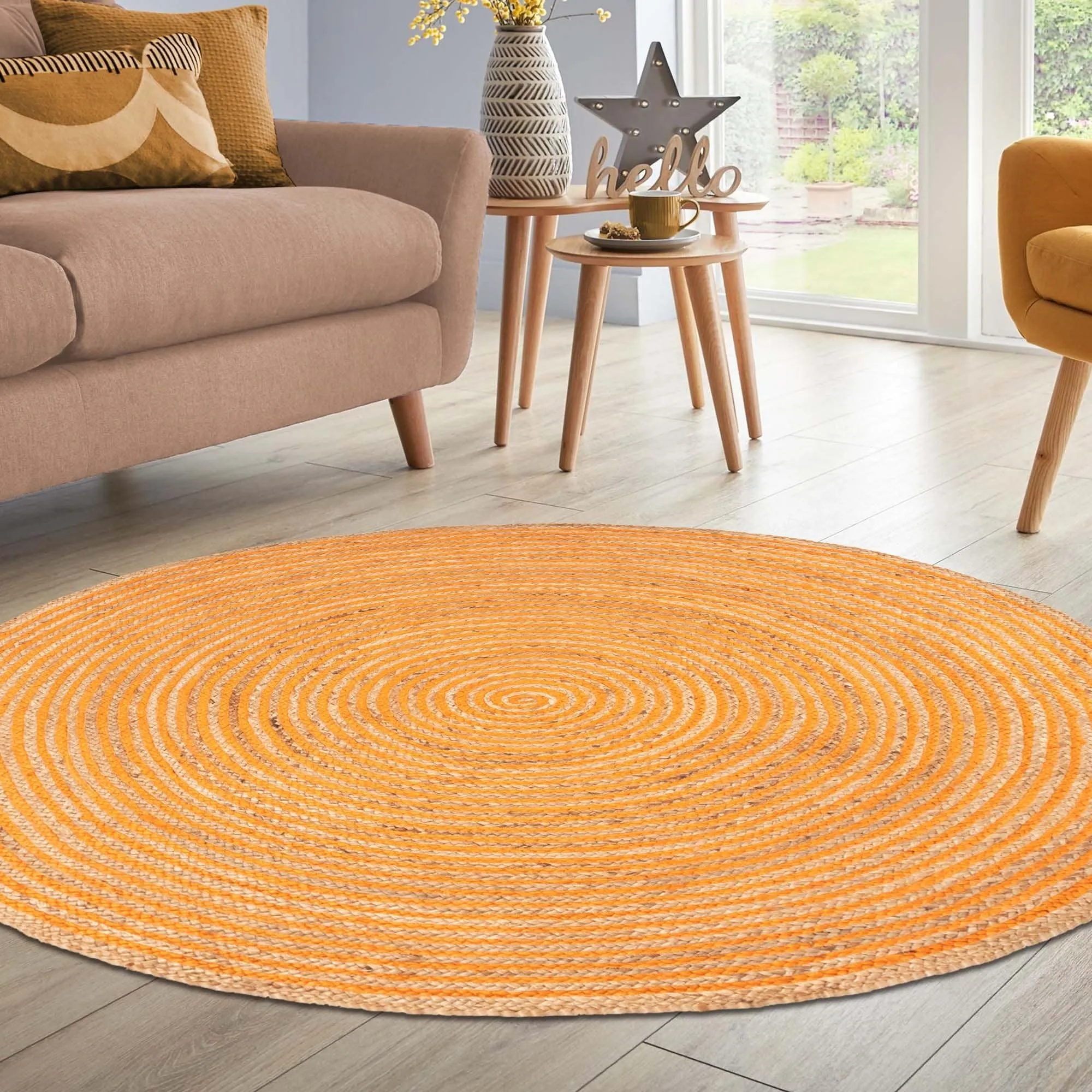 Superior Braided Jute Reversible Indoor Outdoor Area Rug