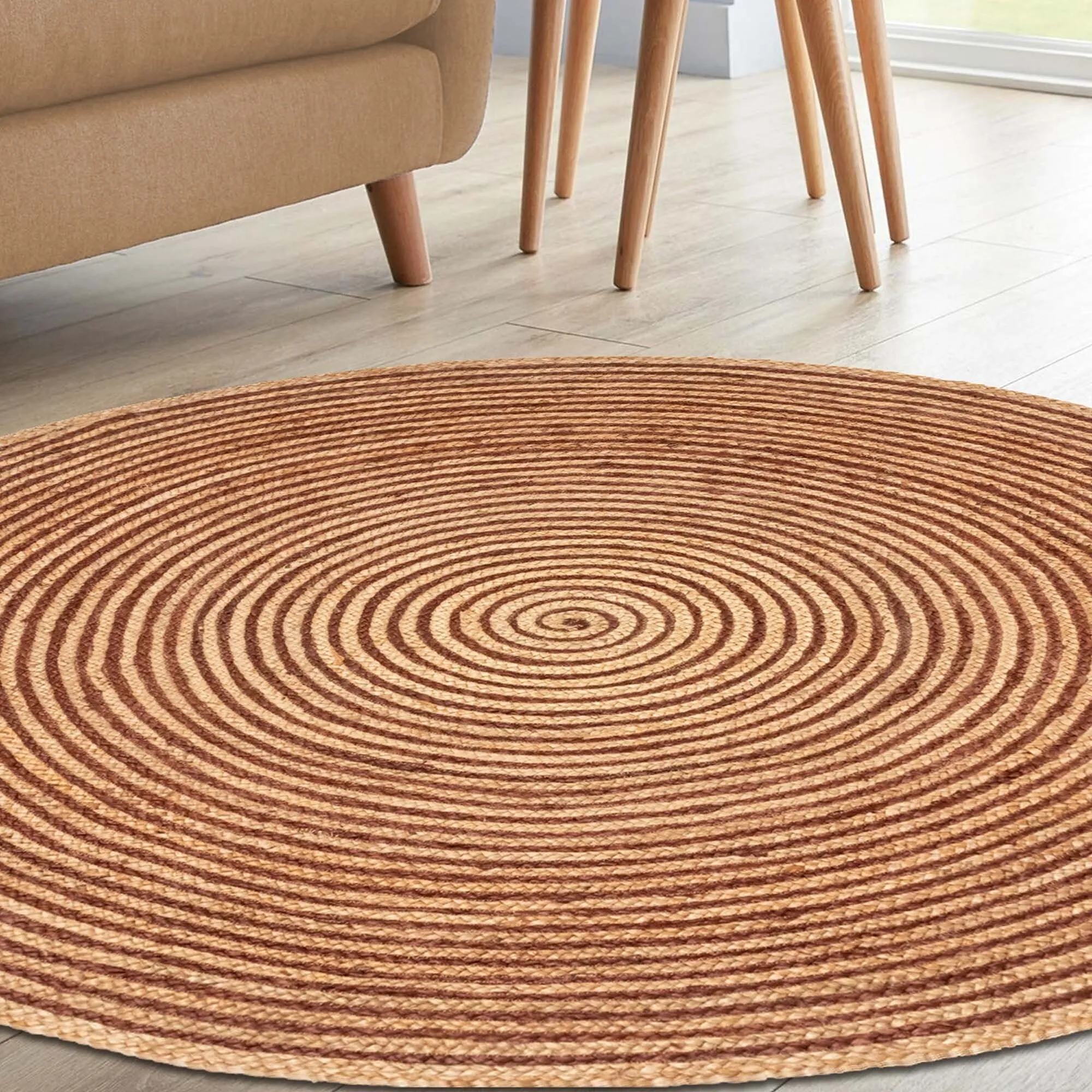 Superior Braided Jute Reversible Indoor Outdoor Area Rug