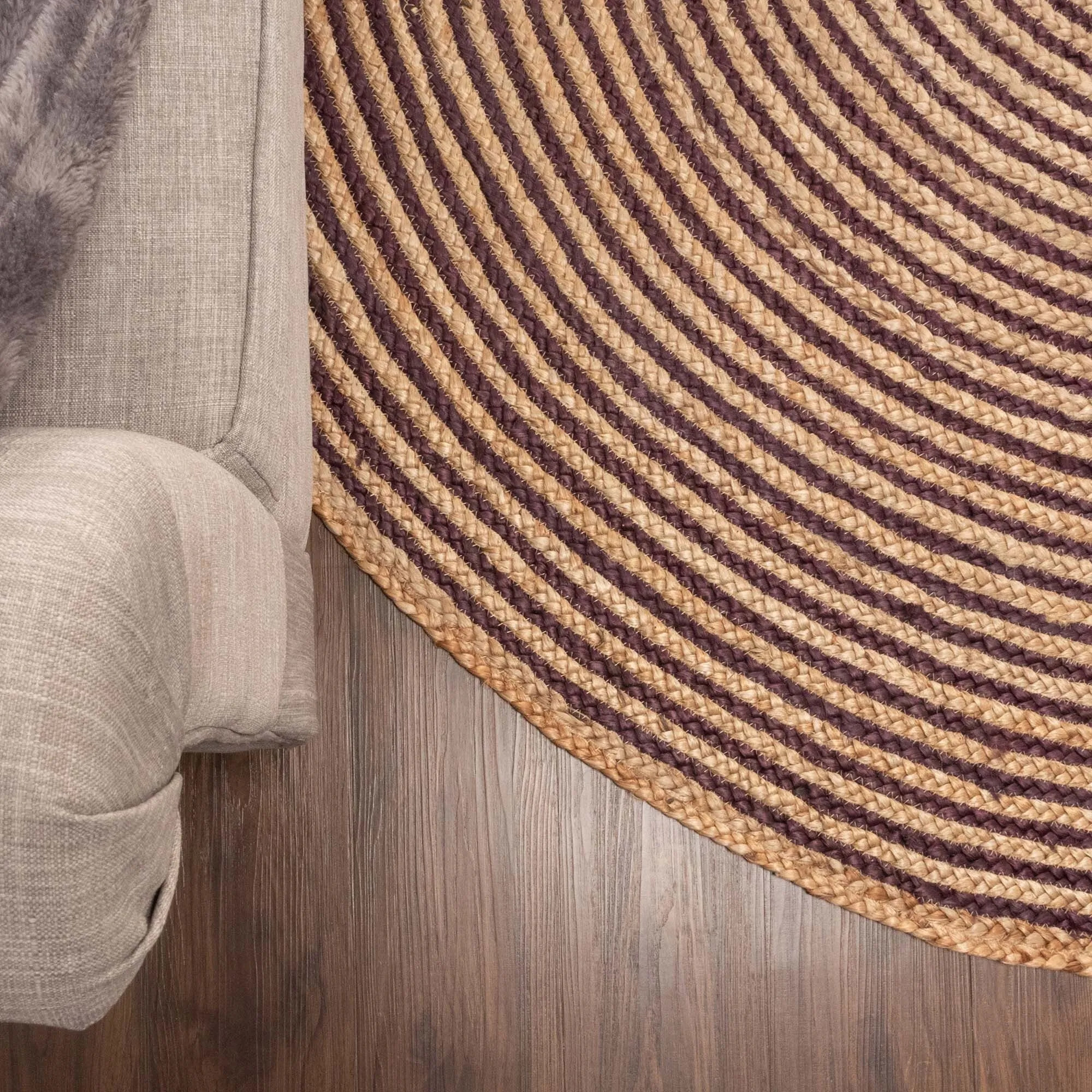Superior Braided Jute Reversible Indoor Outdoor Area Rug