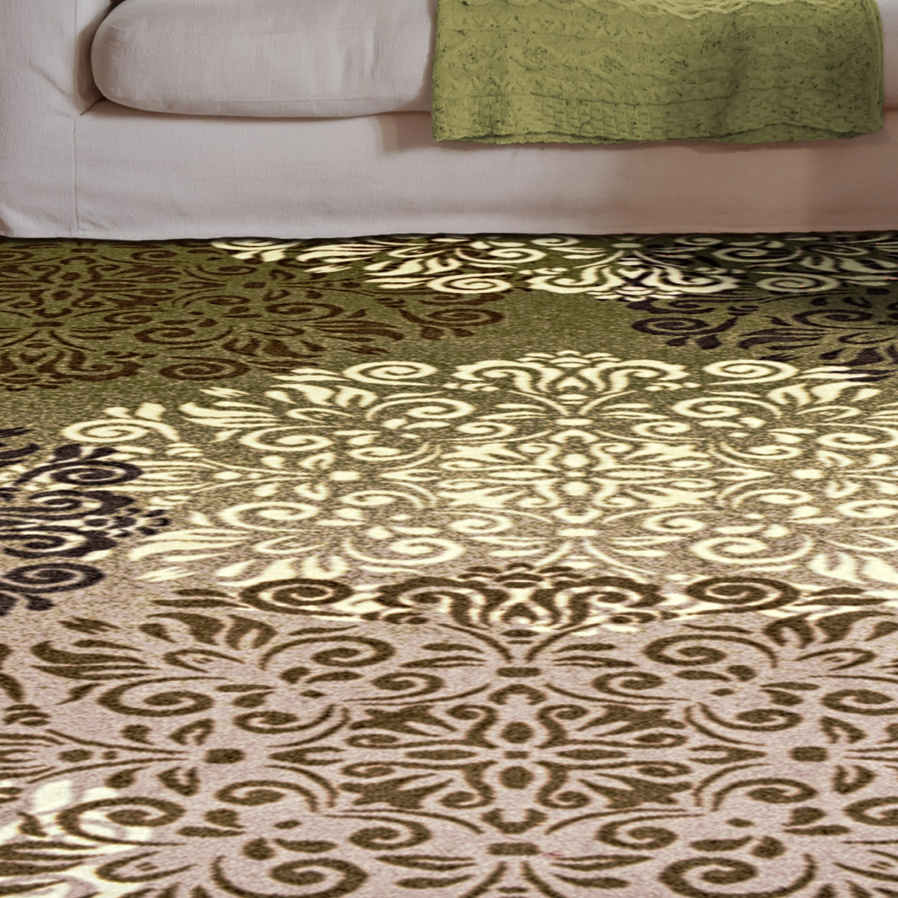Superior Branston Printed Non-Slip Washable Indoor Area Rug