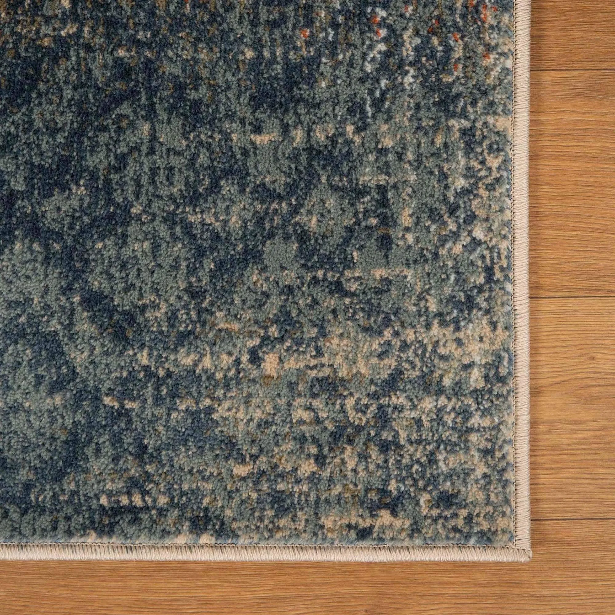 Superior Bristol Distressed Abstract Damask Indoor Runner or Area Rug