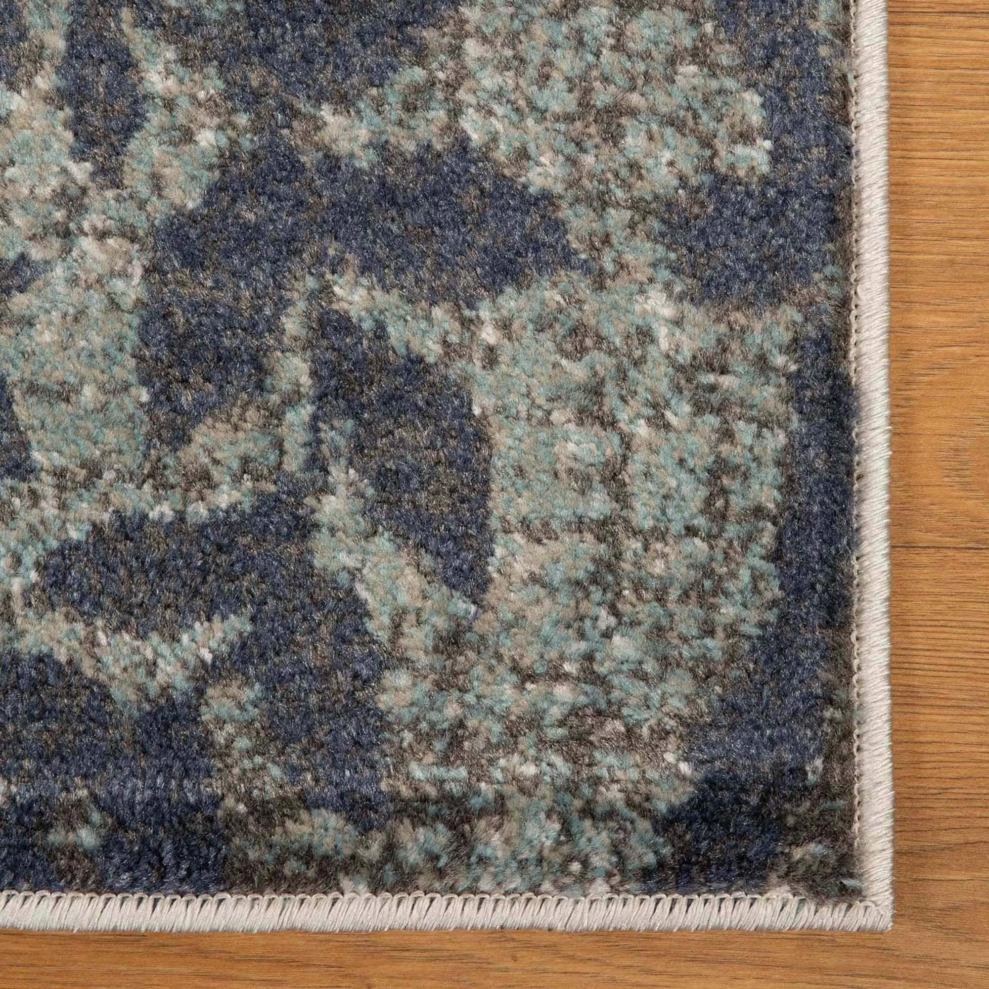 Superior Bristol Distressed Abstract Damask Indoor Runner or Area Rug