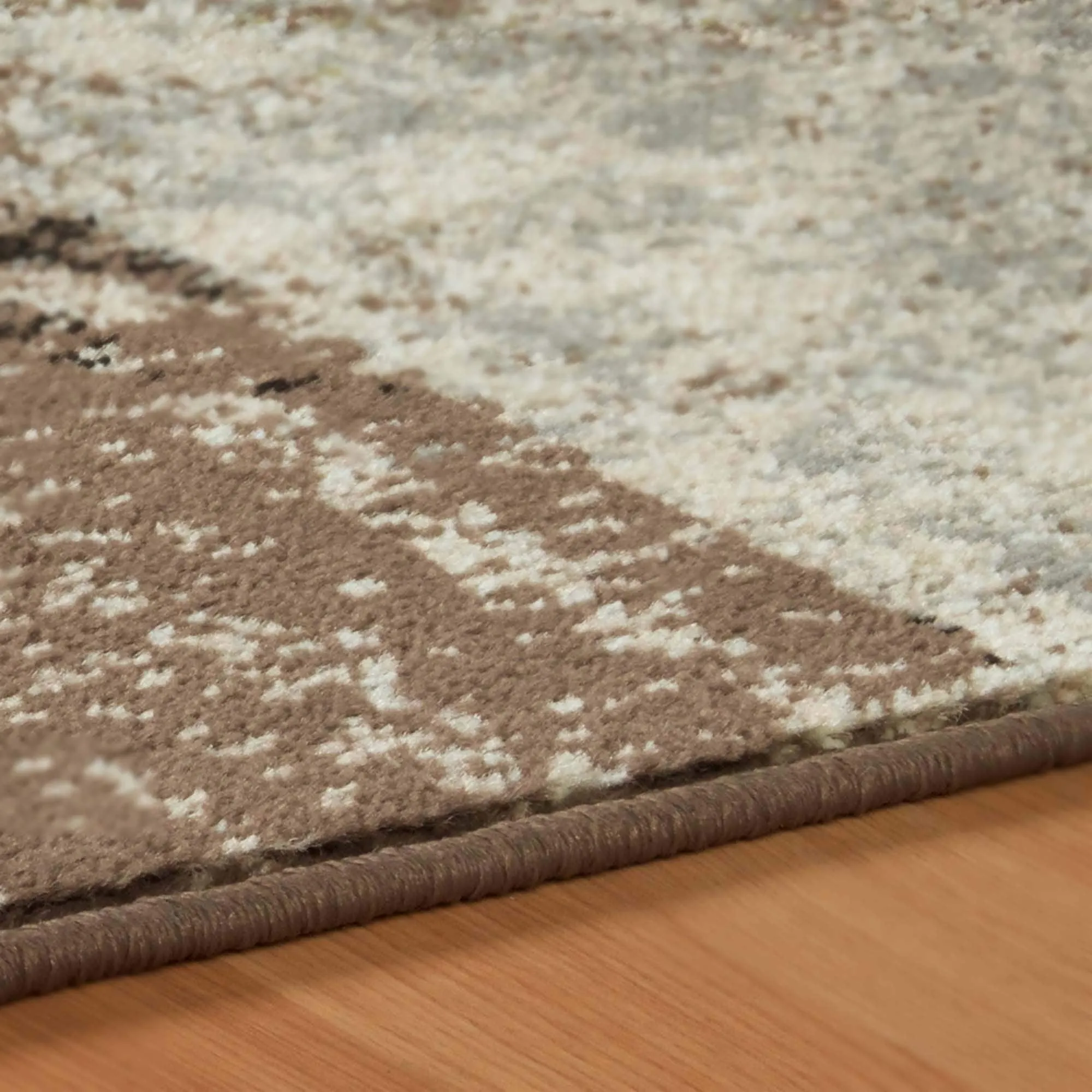 Superior Bristol Distressed Abstract Damask Indoor Runner or Area Rug