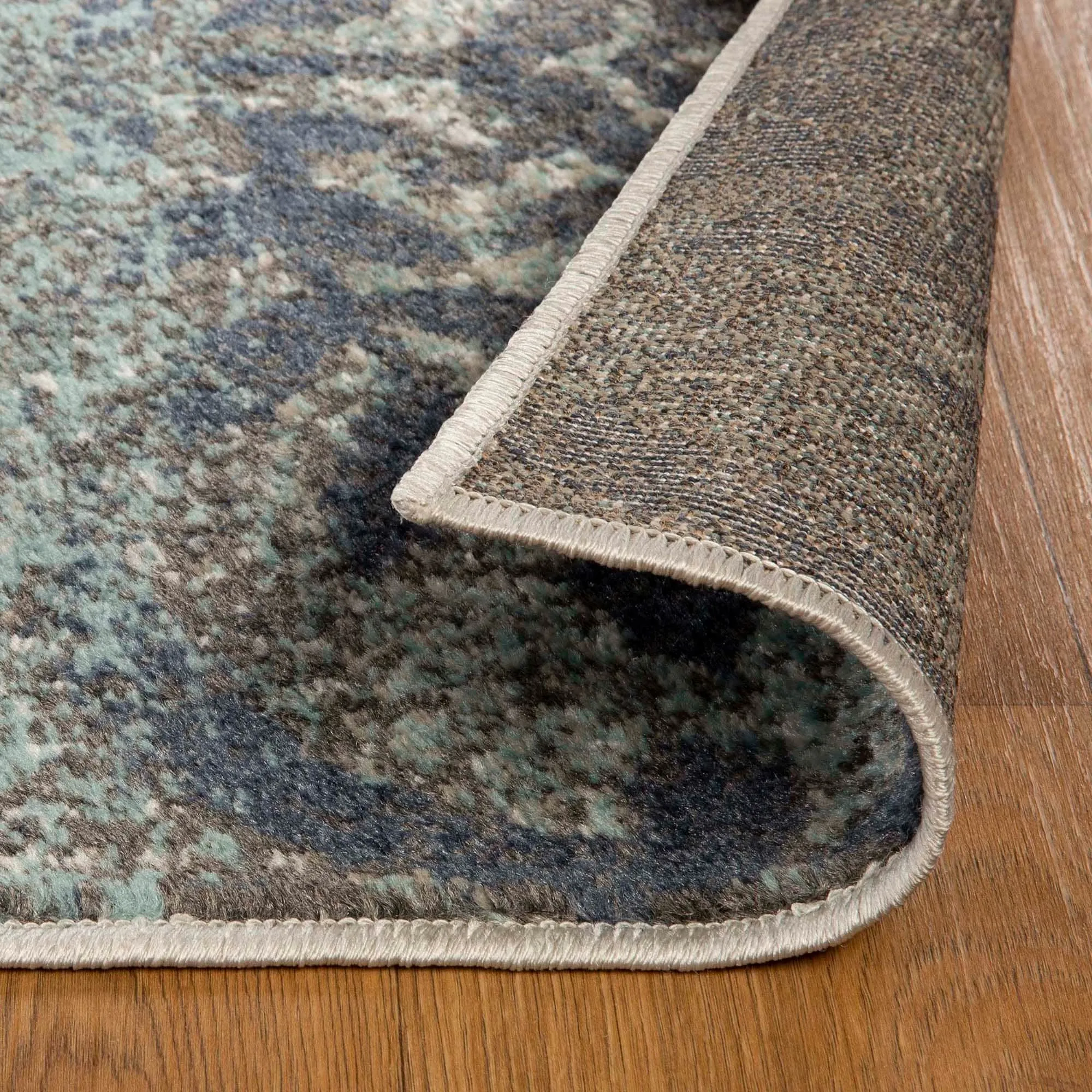Superior Bristol Distressed Abstract Damask Indoor Runner or Area Rug