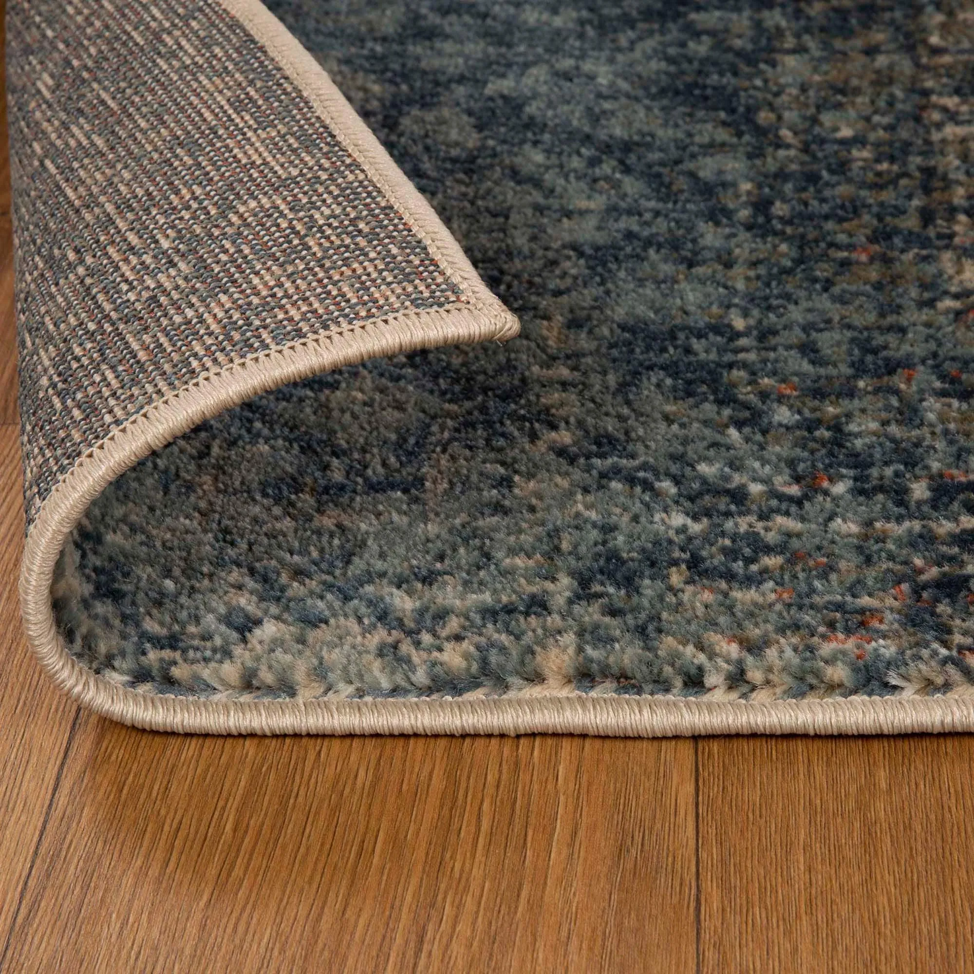 Superior Bristol Distressed Abstract Damask Indoor Runner or Area Rug