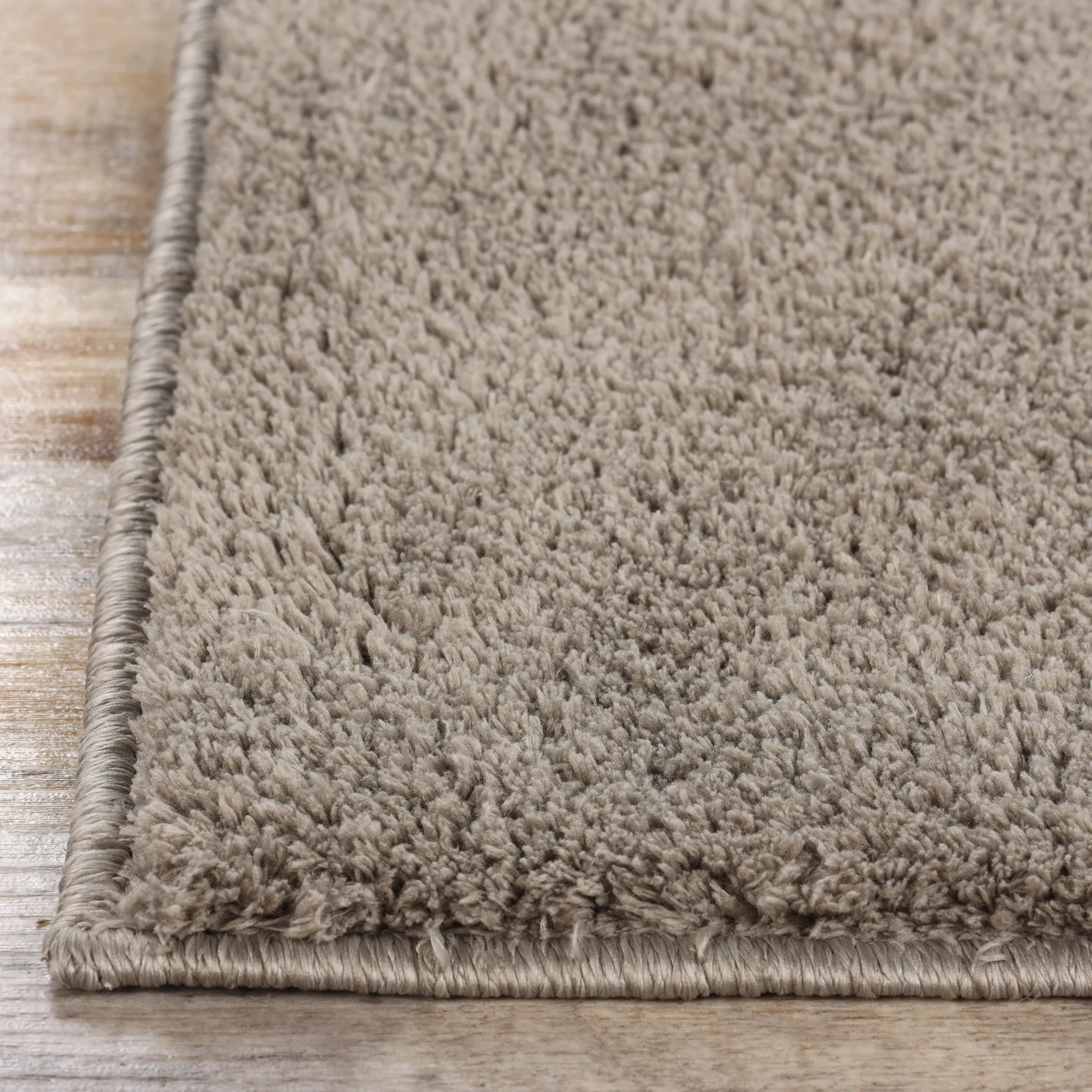 Superior California Shag Solid Plush Non-Slip Indoor Runner or Area Rug