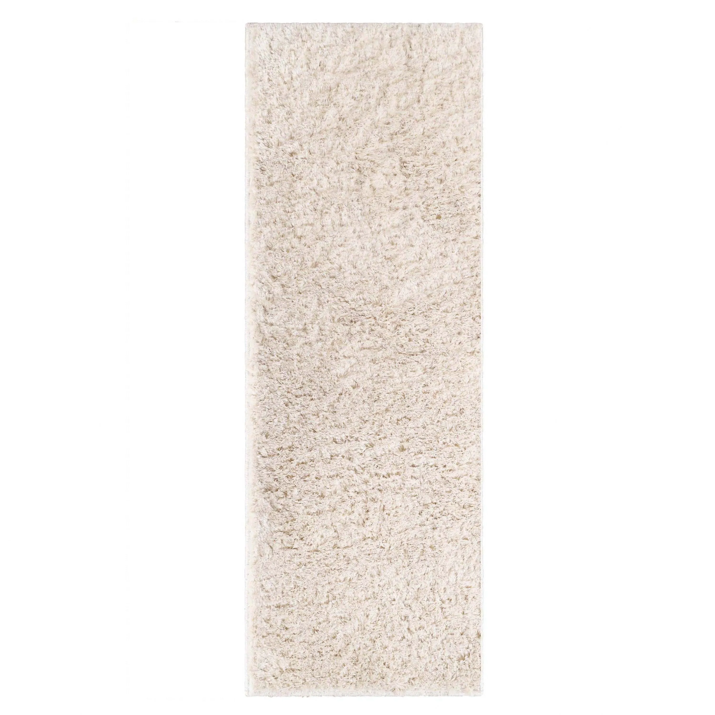 Superior California Shag Solid Plush Non-Slip Indoor Runner or Area Rug
