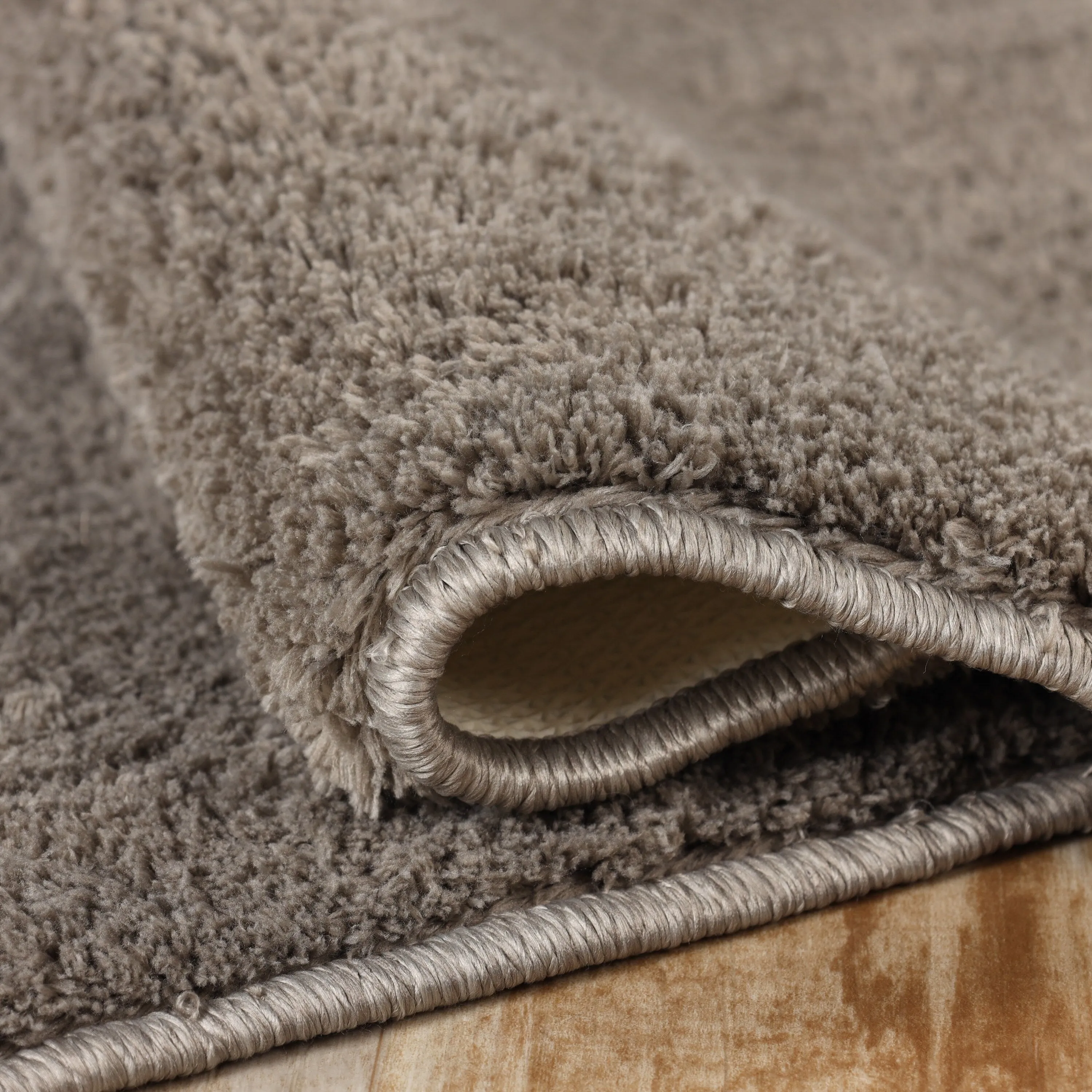 Superior California Shag Solid Plush Non-Slip Indoor Runner or Area Rug
