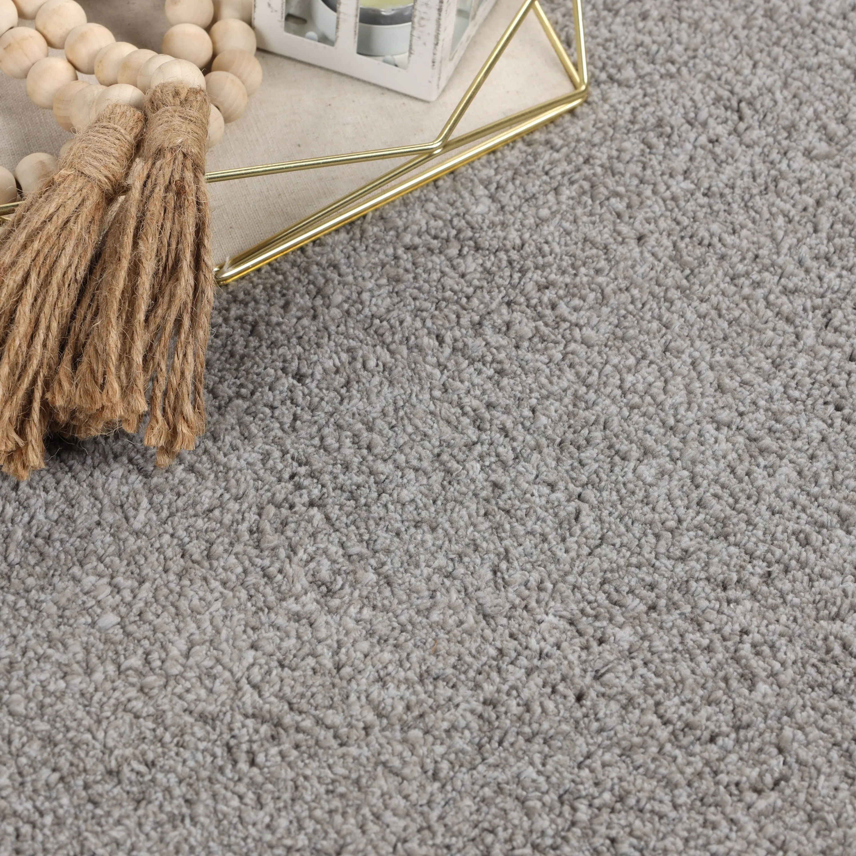 Superior California Shag Solid Plush Non-Slip Indoor Runner or Area Rug
