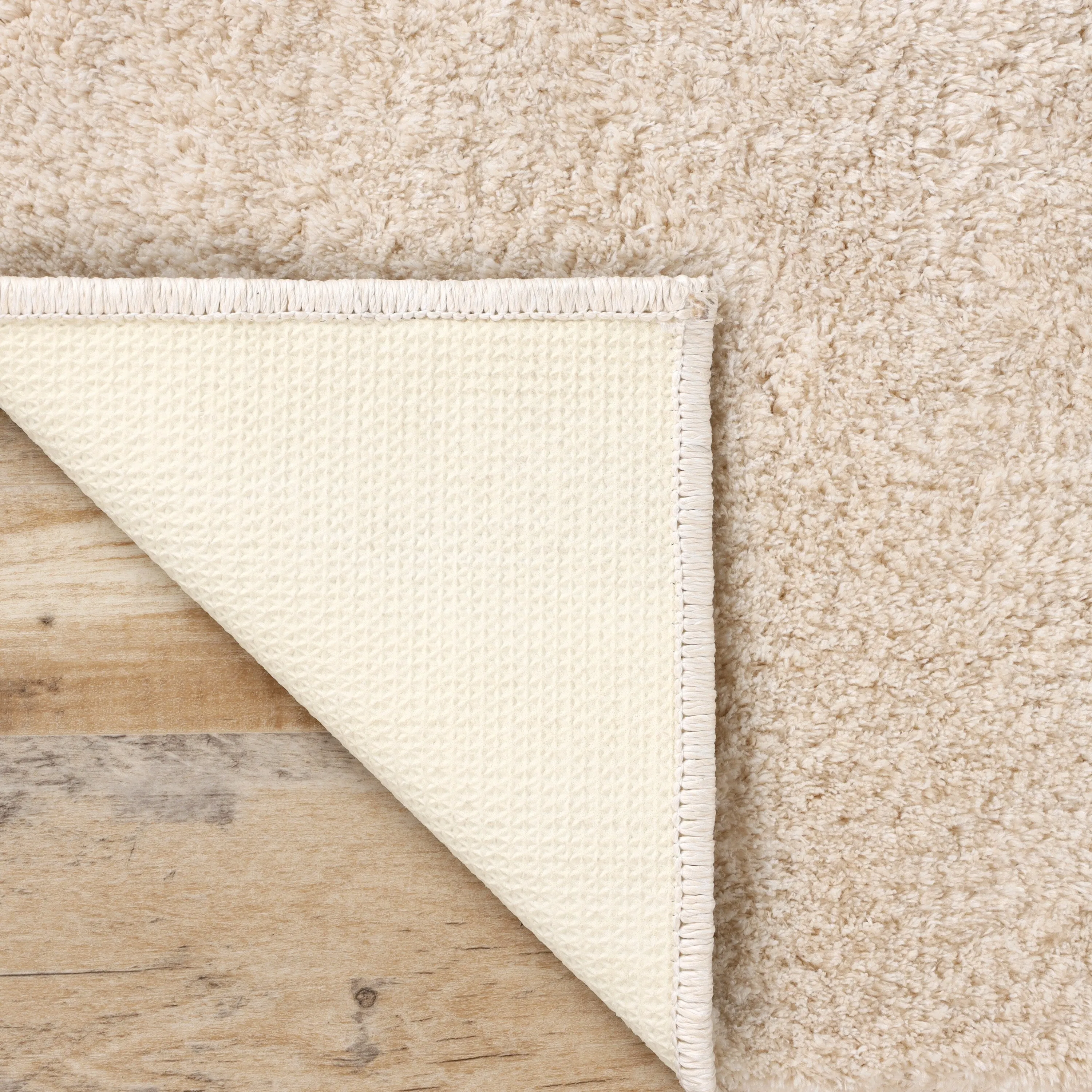 Superior California Shag Solid Plush Non-Slip Indoor Runner or Area Rug