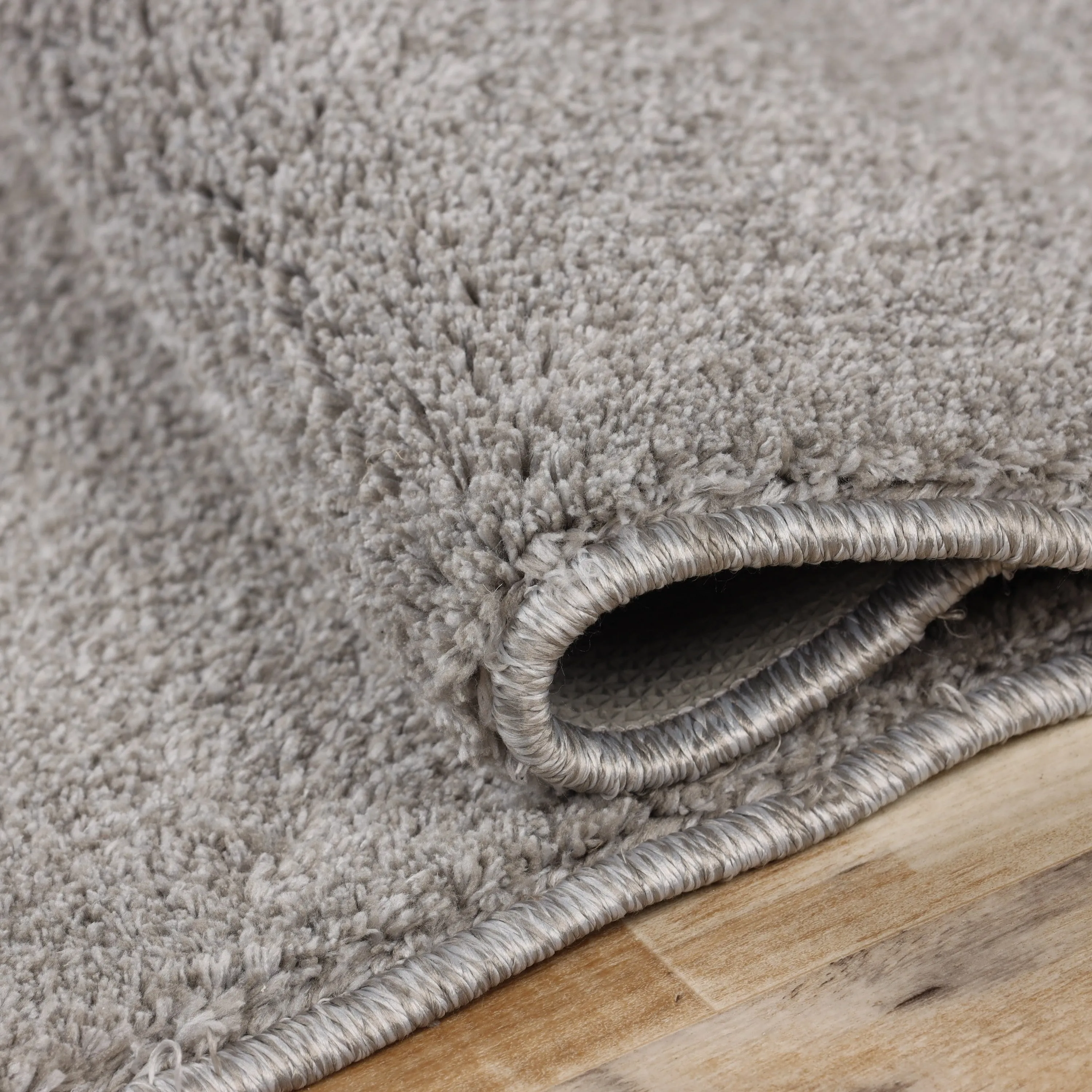 Superior California Shag Solid Plush Non-Slip Indoor Runner or Area Rug