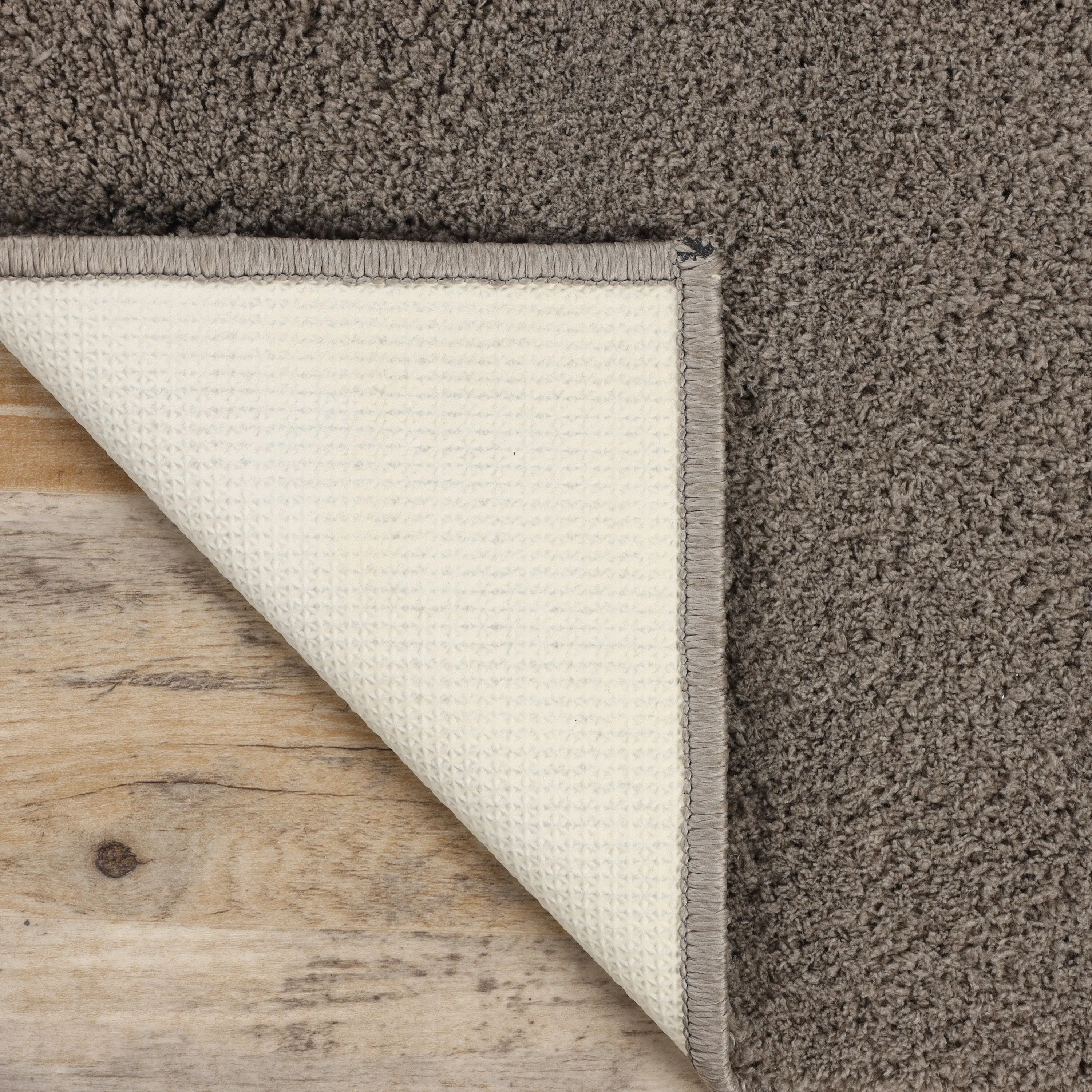 Superior California Shag Solid Plush Non-Slip Indoor Runner or Area Rug