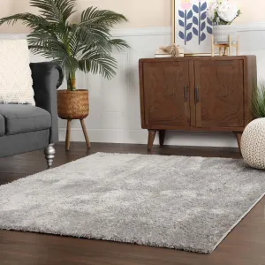 Superior California Shag Solid Plush Non-Slip Indoor Runner or Area Rug