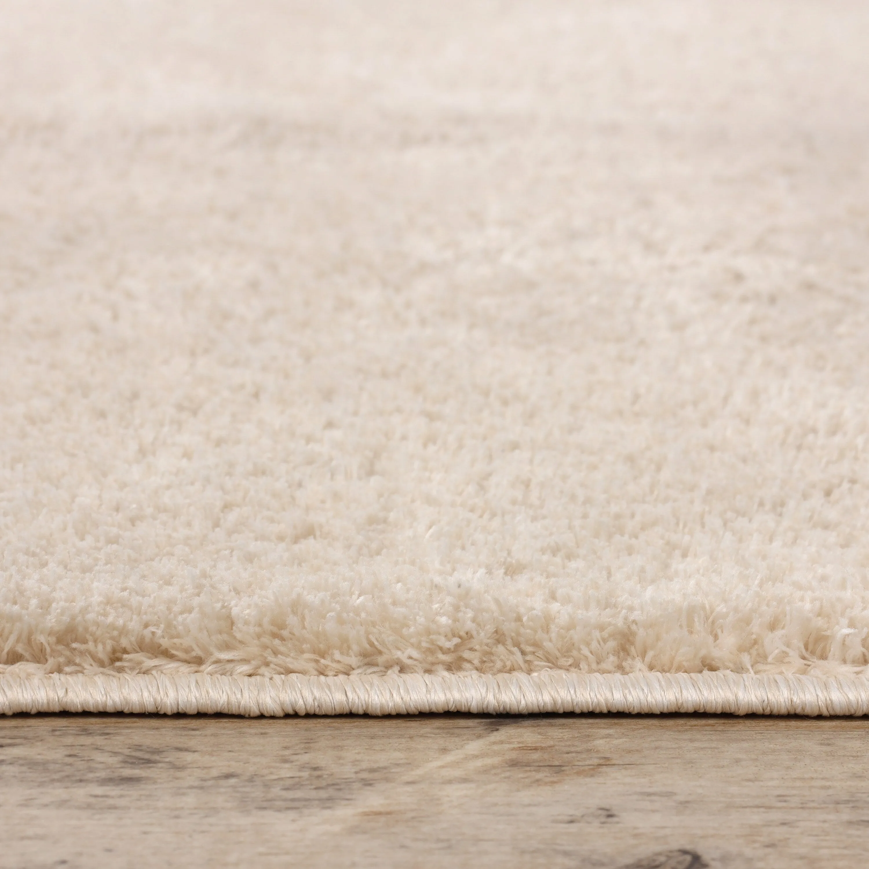 Superior California Shag Solid Plush Non-Slip Indoor Runner or Area Rug