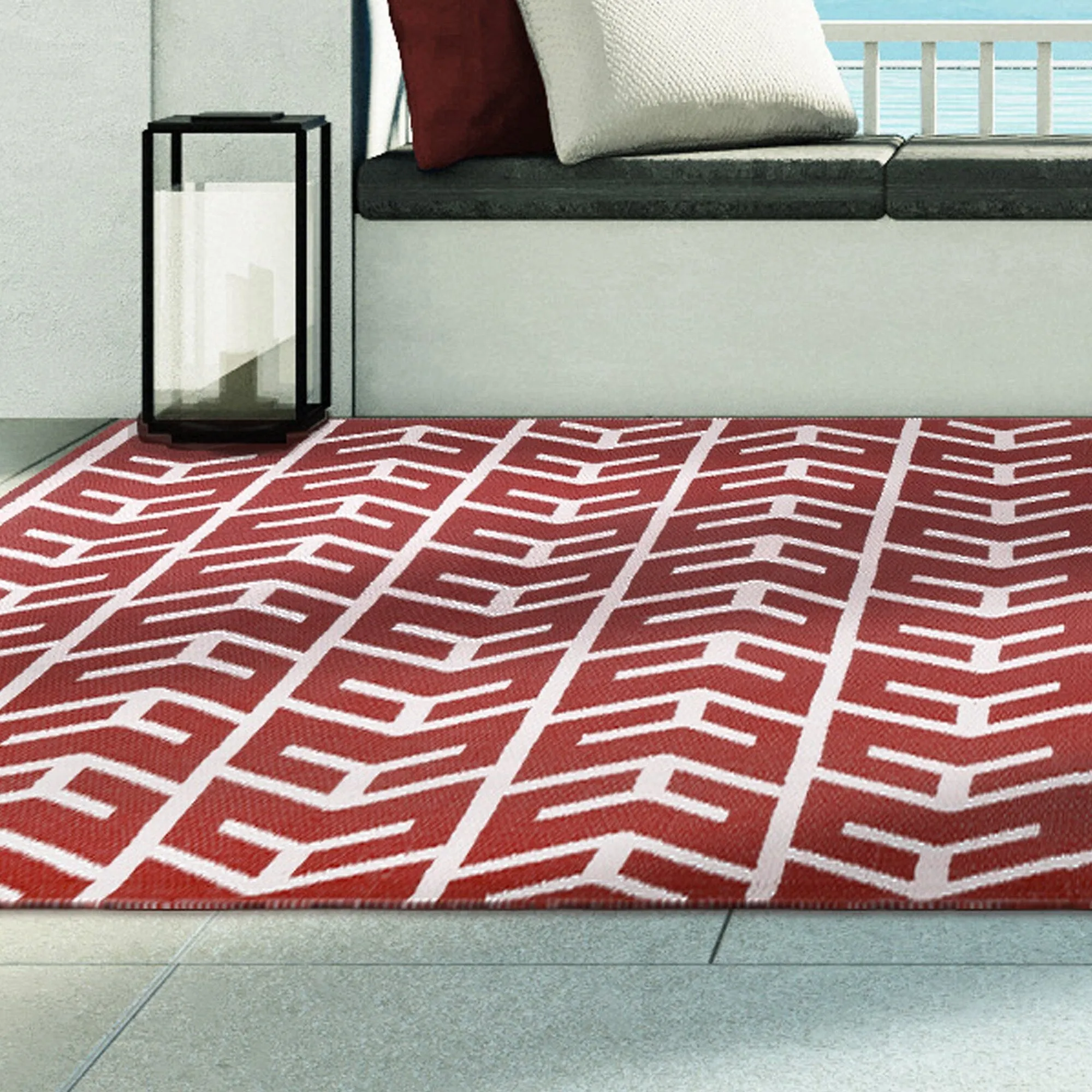 Superior Contemporary Arrow Indoor Outdoor Area Rug