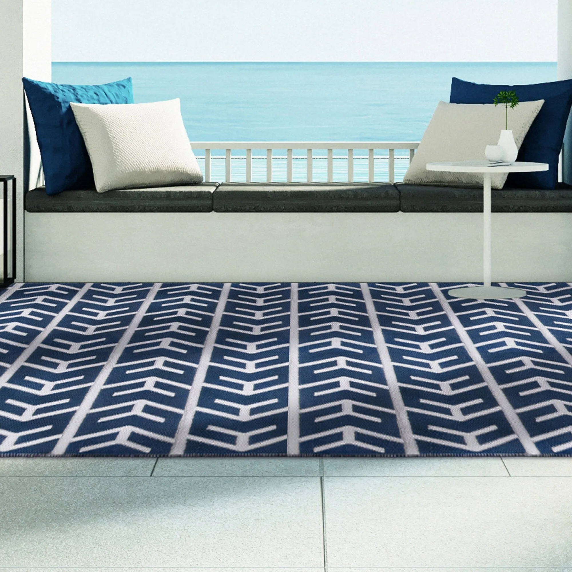 Superior Contemporary Arrow Indoor Outdoor Area Rug