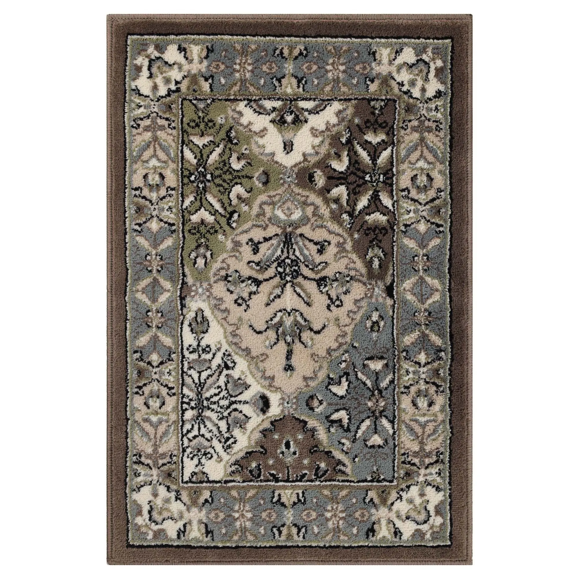 Superior Contemporary Damask Floral Indoor Area Rug or Runner Rug