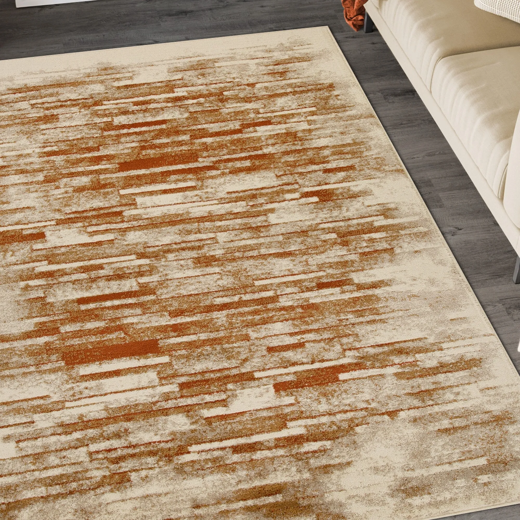 Superior Contemporary Distressed Abstract Indoor Area Rug