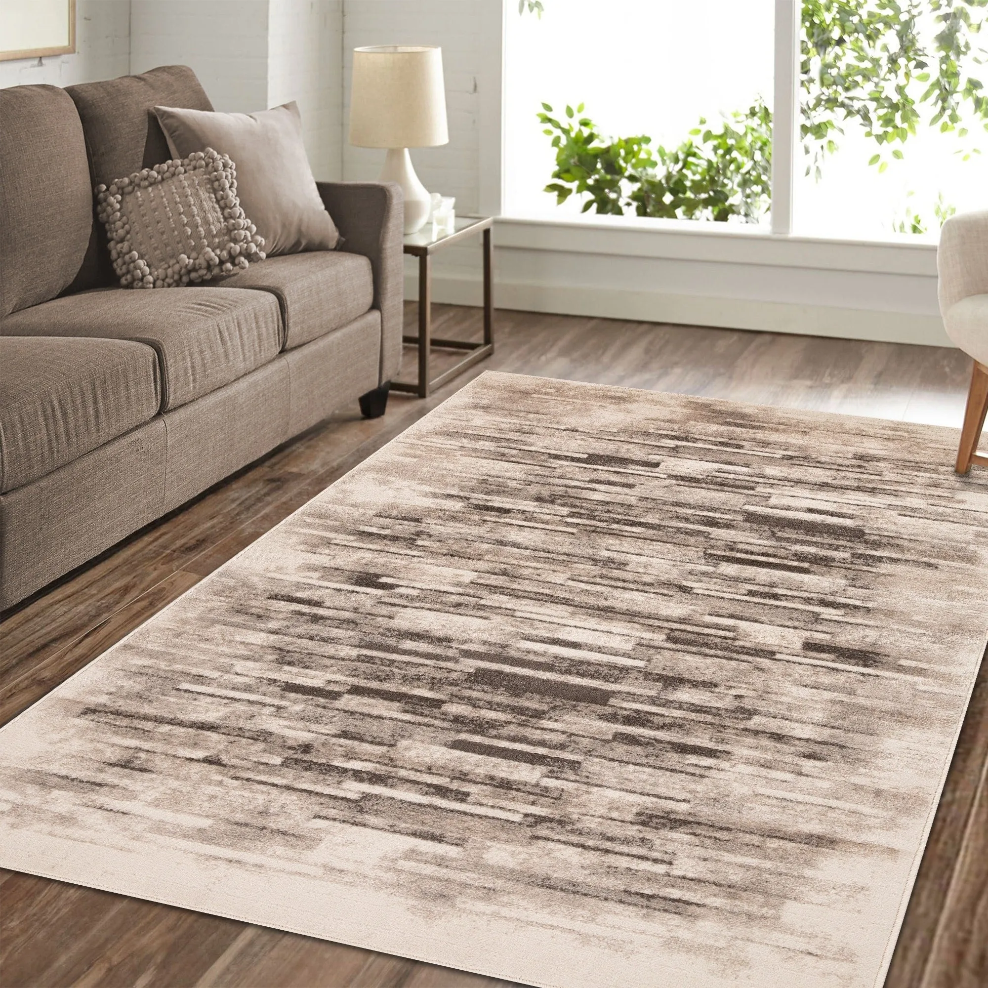 Superior Contemporary Distressed Abstract Indoor Area Rug