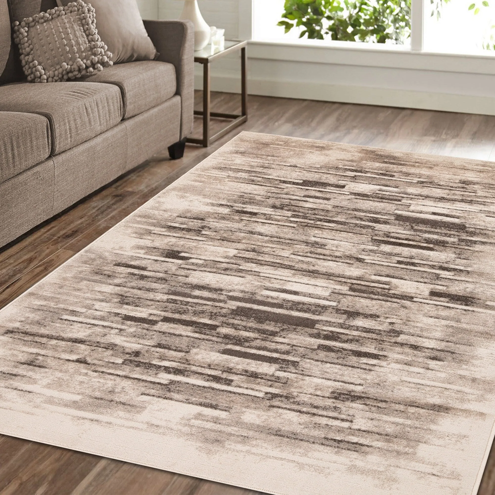 Superior Contemporary Distressed Abstract Indoor Area Rug