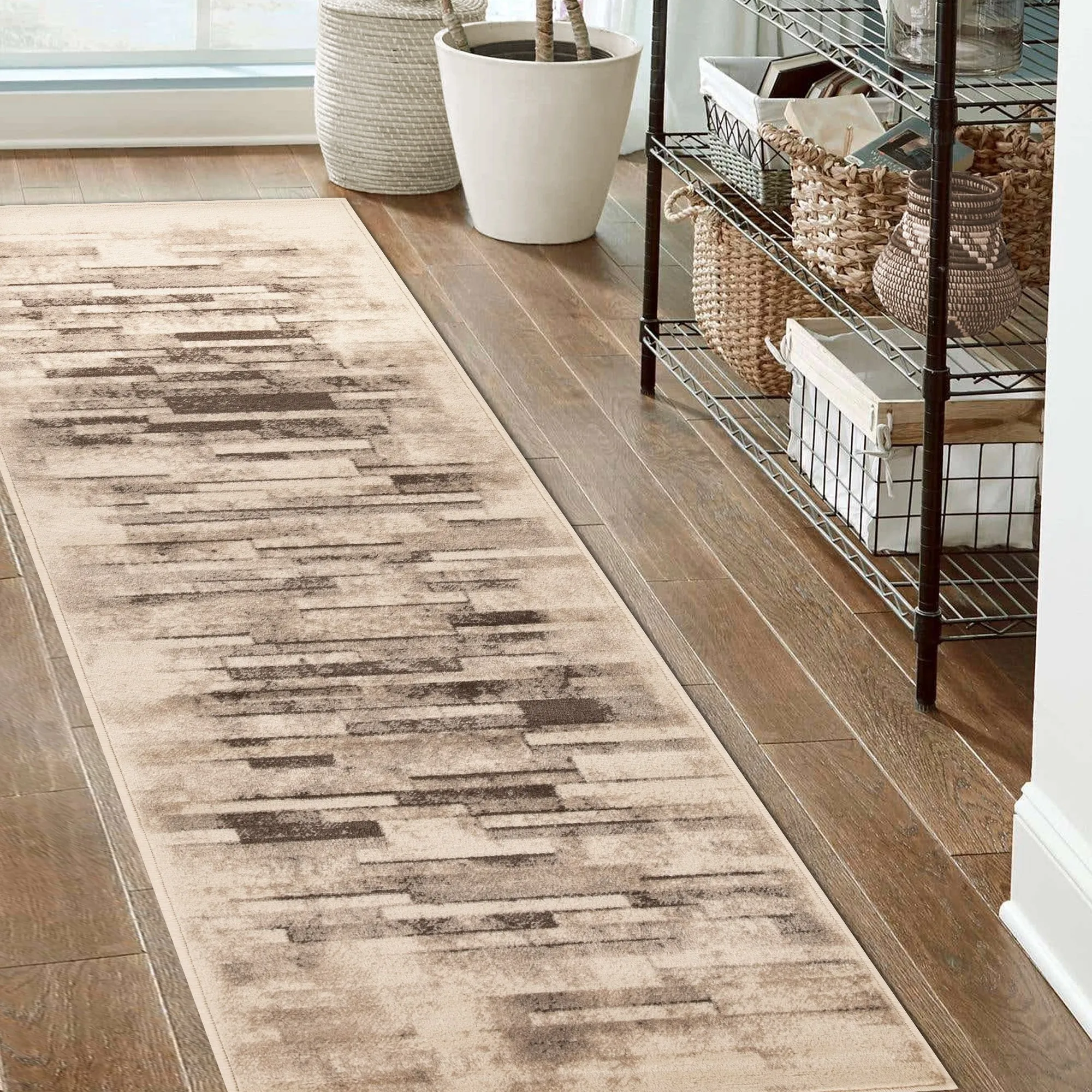 Superior Contemporary Distressed Abstract Indoor Area Rug