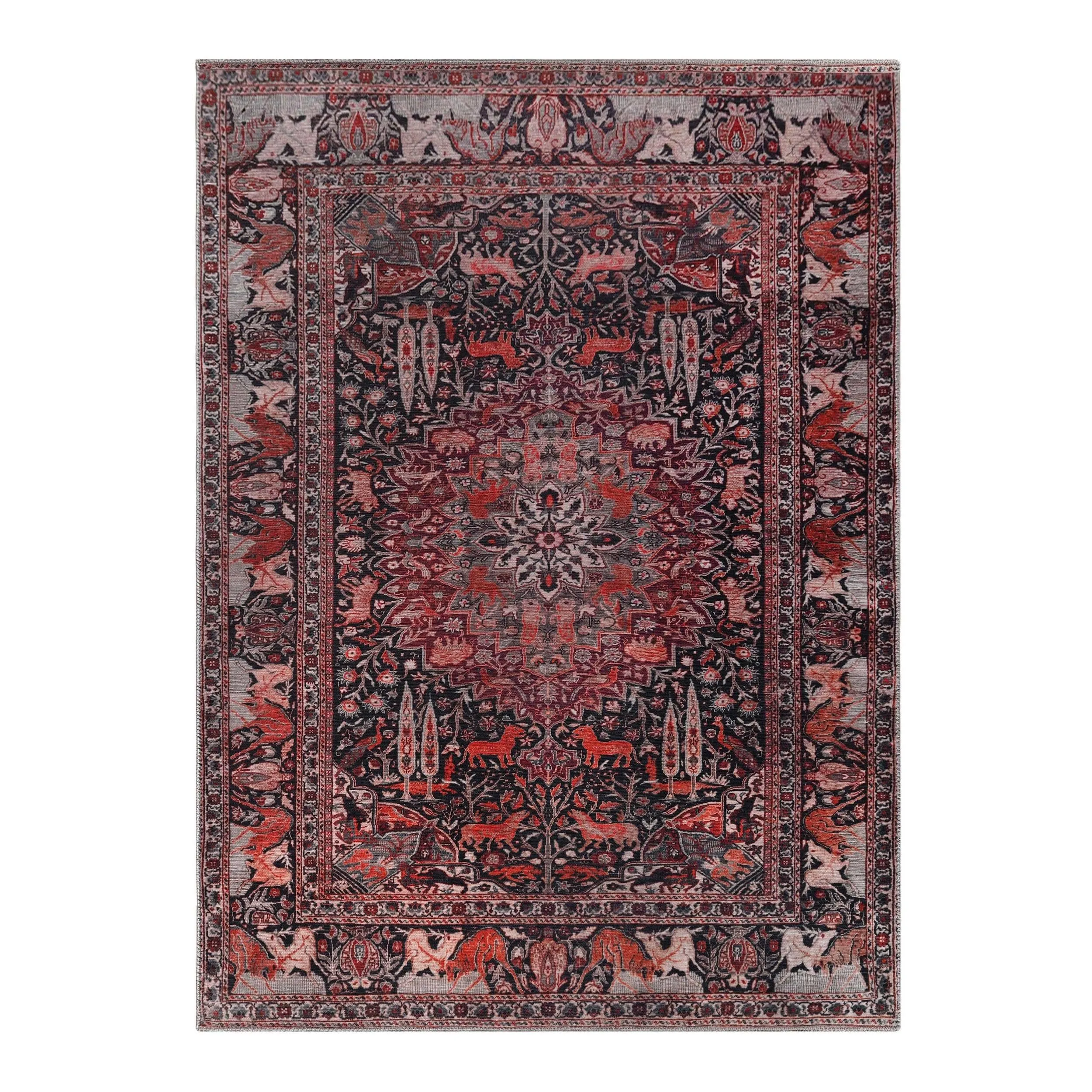 Superior Copley Bohemian Oriental Medallion Wildlife Indoor Area Rug