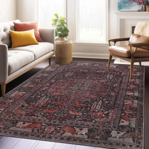 Superior Copley Bohemian Oriental Medallion Wildlife Indoor Area Rug
