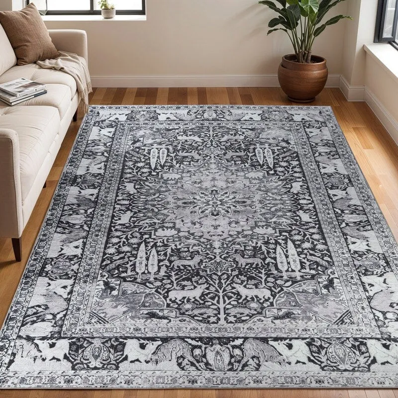 Superior Copley Bohemian Oriental Medallion Wildlife Indoor Area Rug