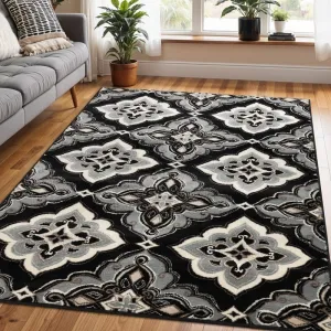 Superior Crawford Modern Medallion Indoor Runner or Area Rug