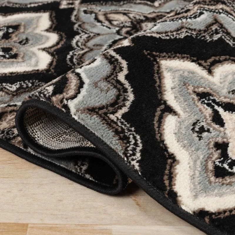 Superior Crawford Modern Medallion Indoor Runner or Area Rug
