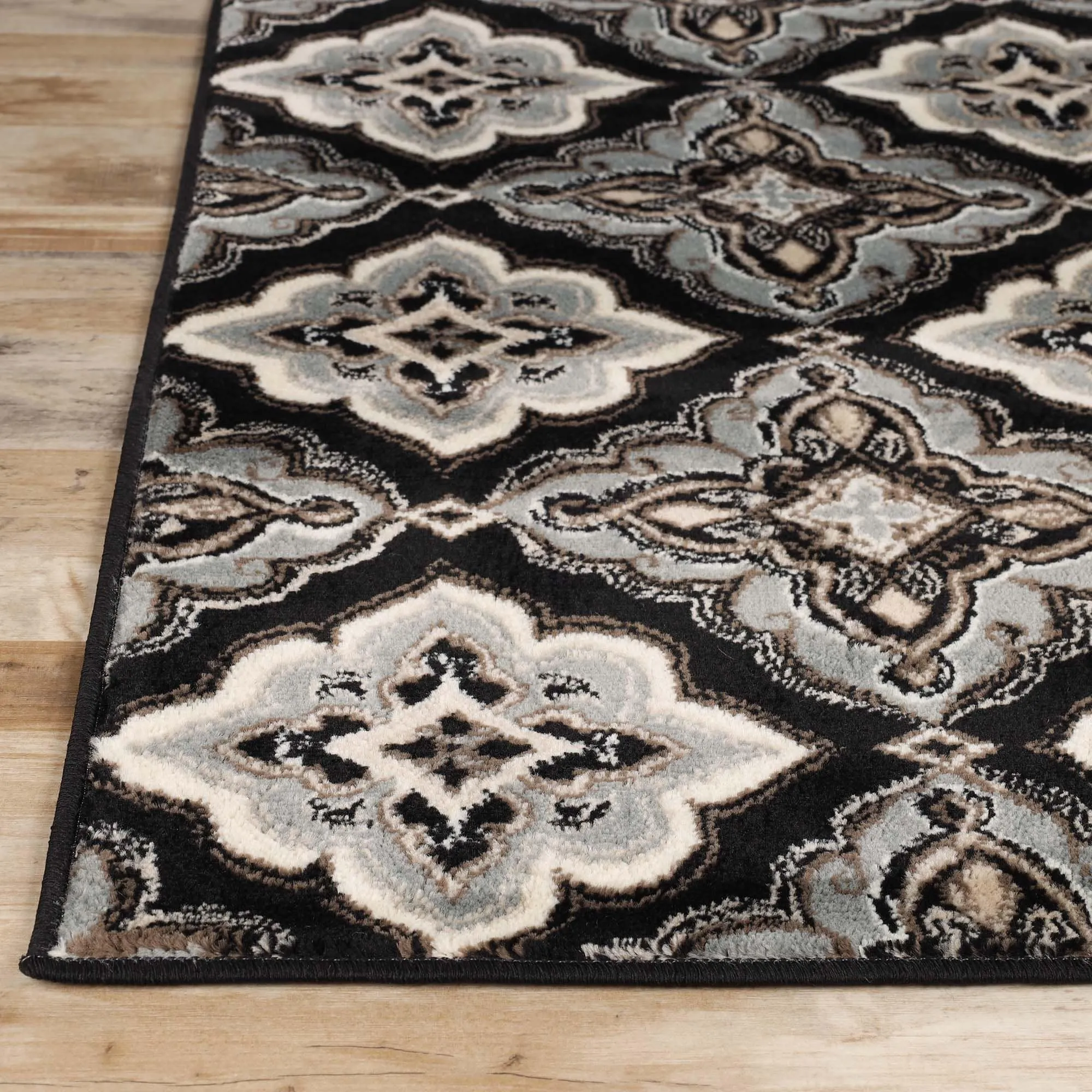 Superior Crawford Modern Medallion Indoor Runner or Area Rug