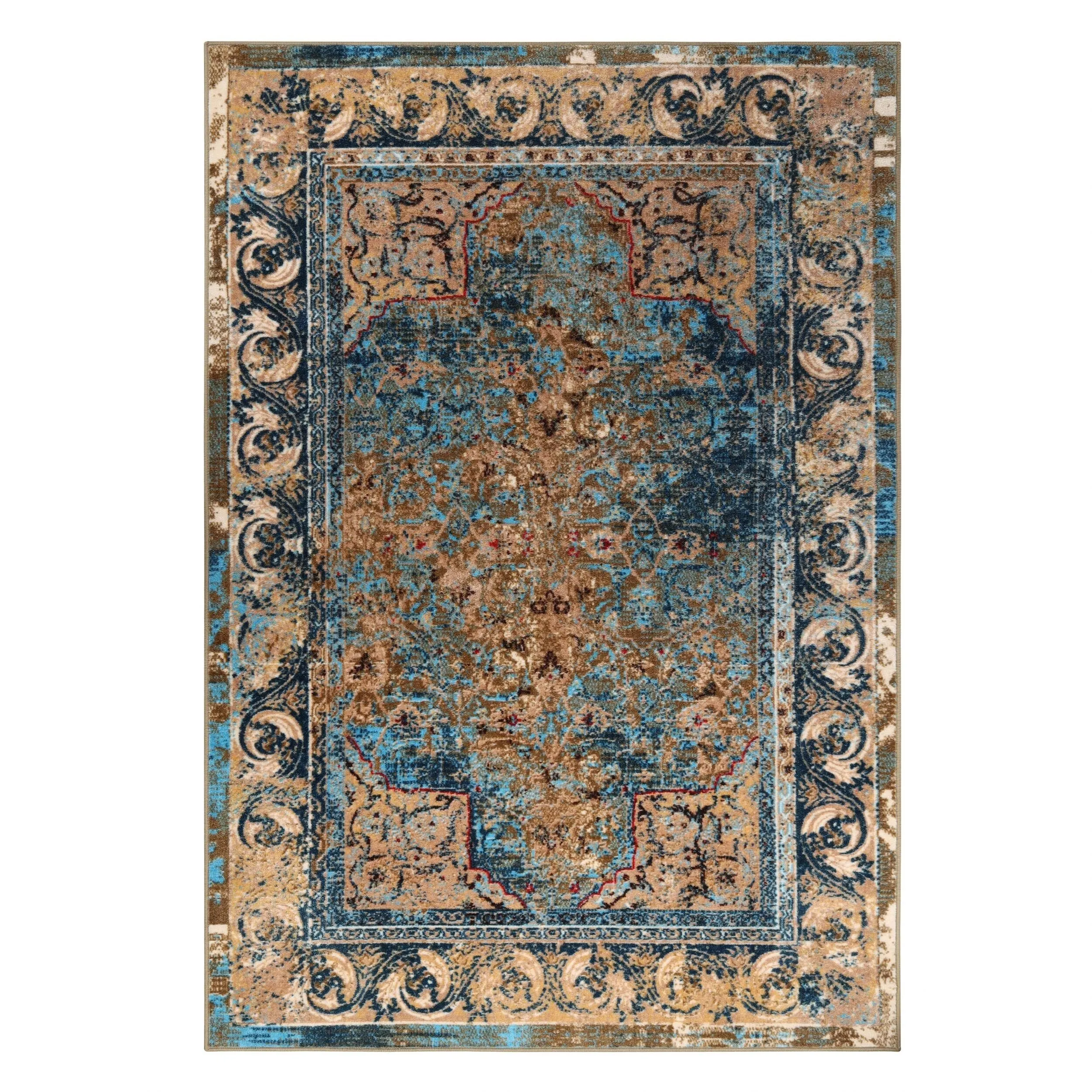 Superior Daelyn Printed Non-Slip Indoor Area Rug